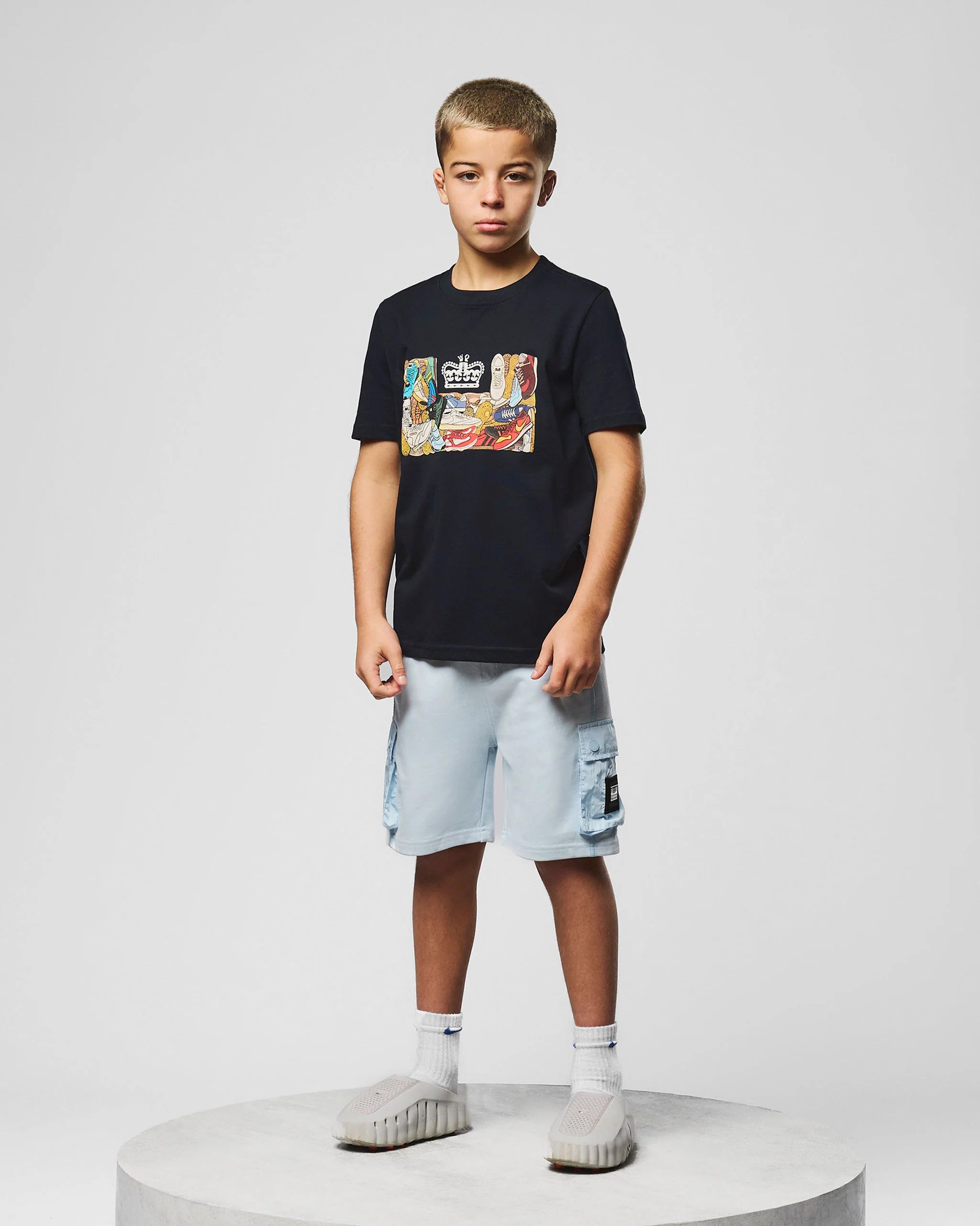 Weekend Offender Kids Nor'Easter Jogger Shorts - SKY BLUE