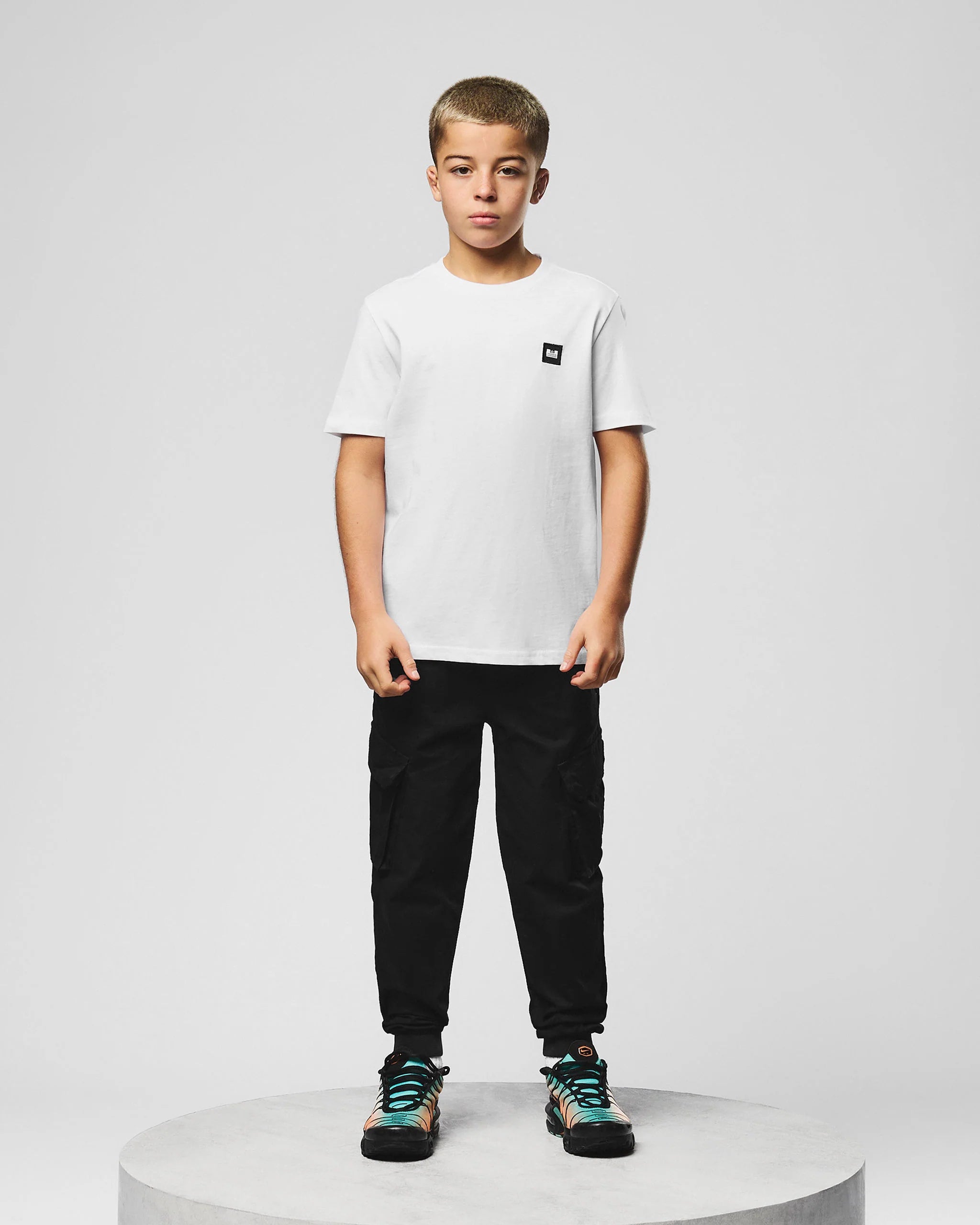 Weekend Offender Kids Brooklands T-Shirt - WHITE