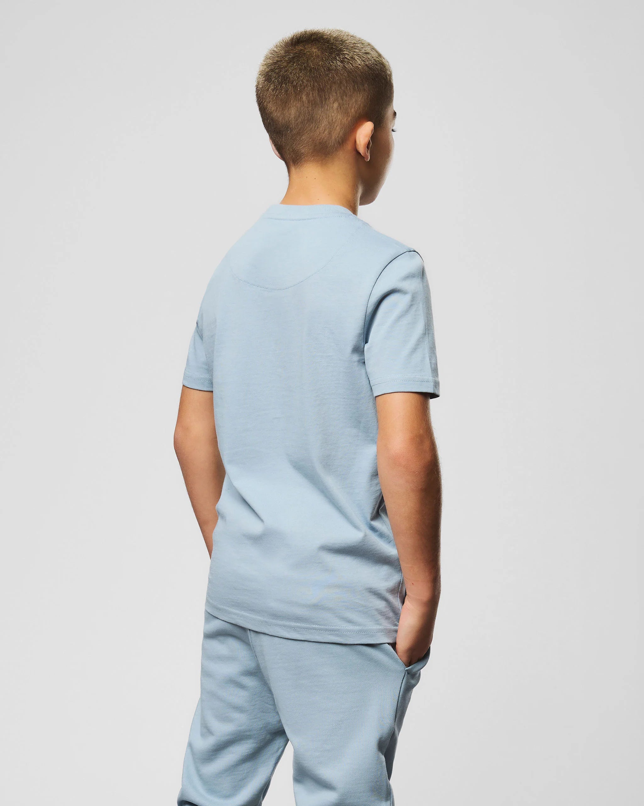 Weekend Offender Kids Millergrove T-Shirt Blue Tourmaline/White