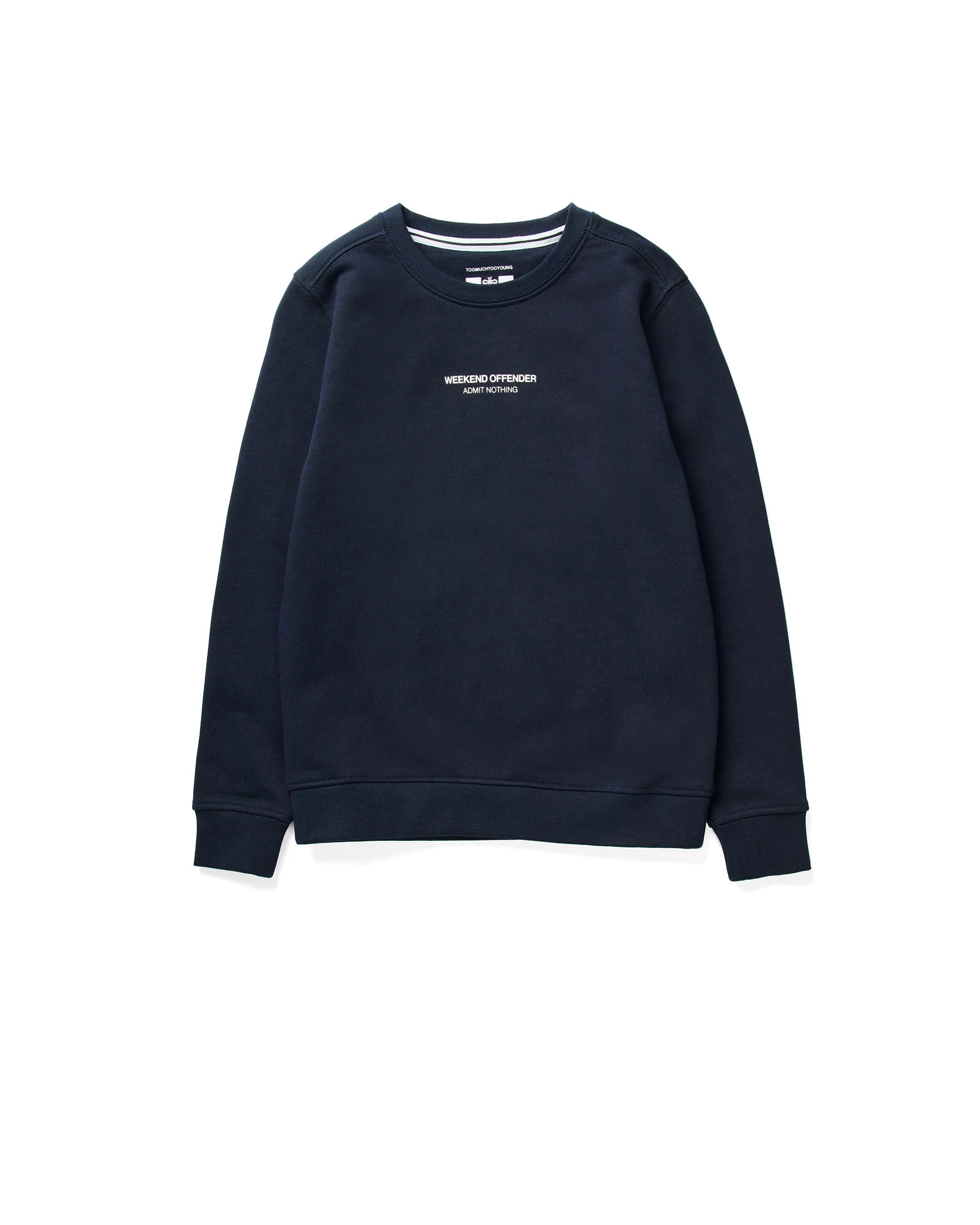 Weekend Offender Kids Raval Sweatshirt Navy/White
