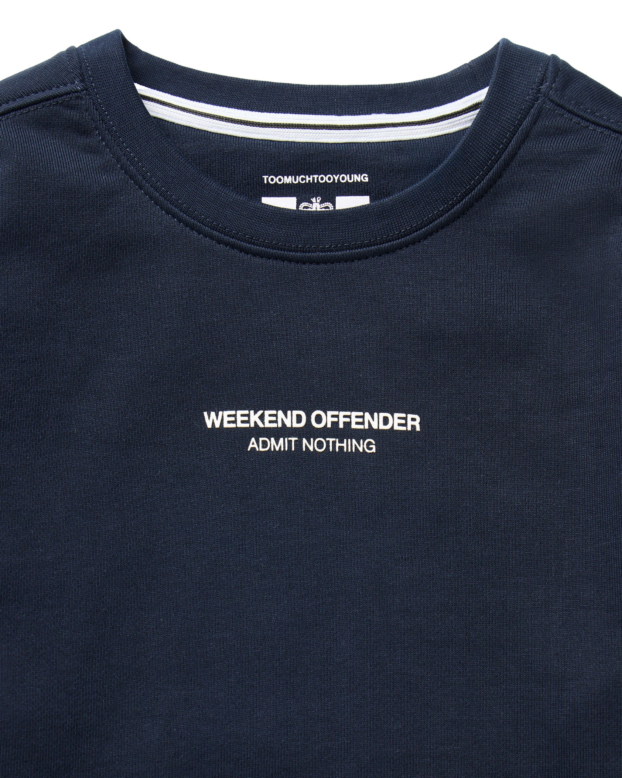 Weekend Offender Kids Raval Sweatshirt Navy/White