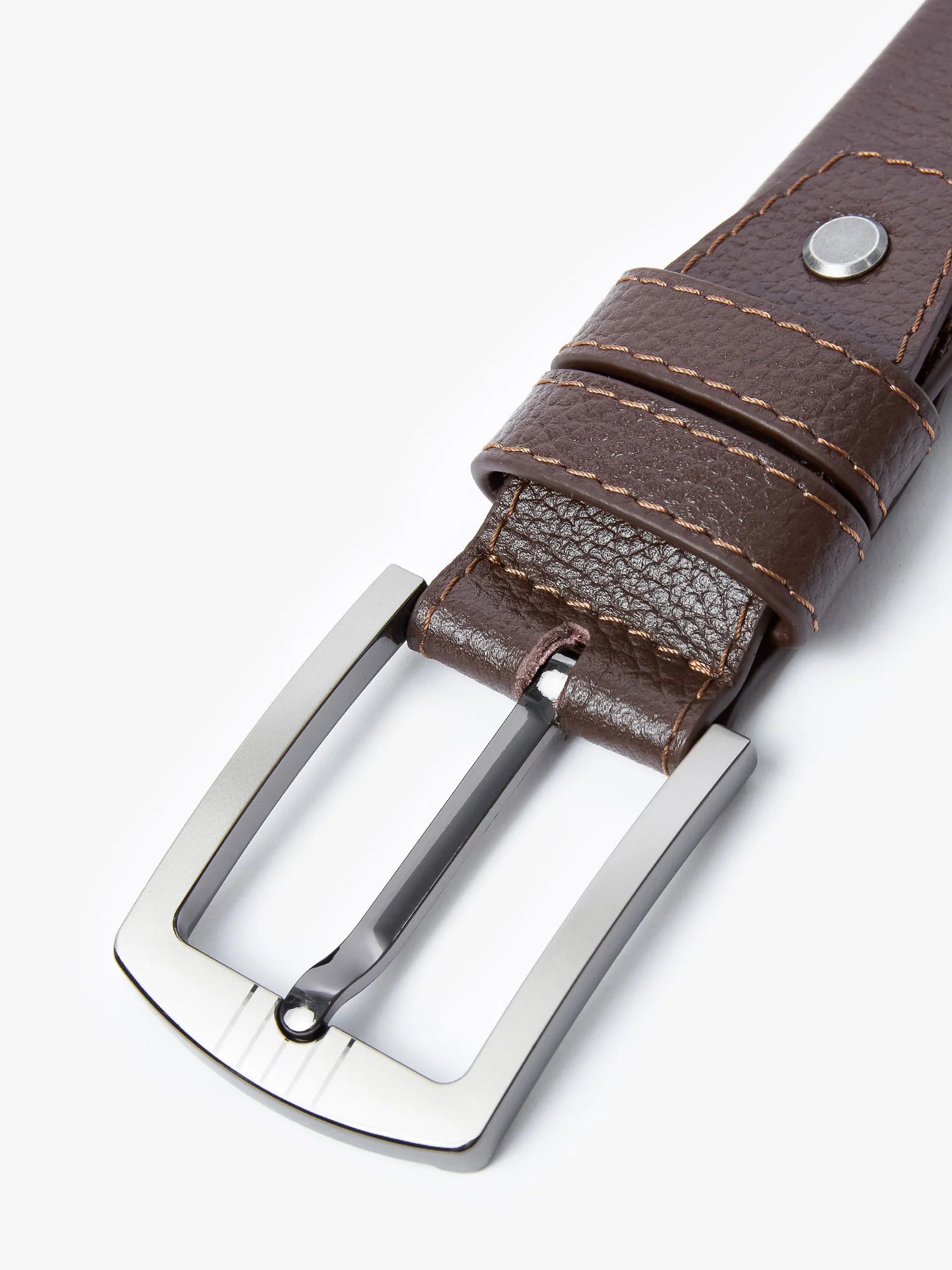 Luke Accessories SATURDAY LEATHER BELT - BROWN
