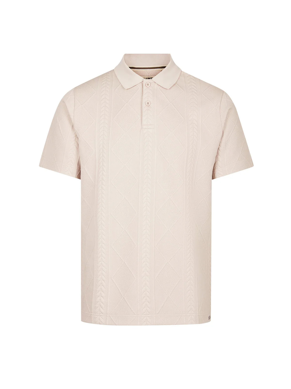 Luke 1977 la fe textured polo - ECRU