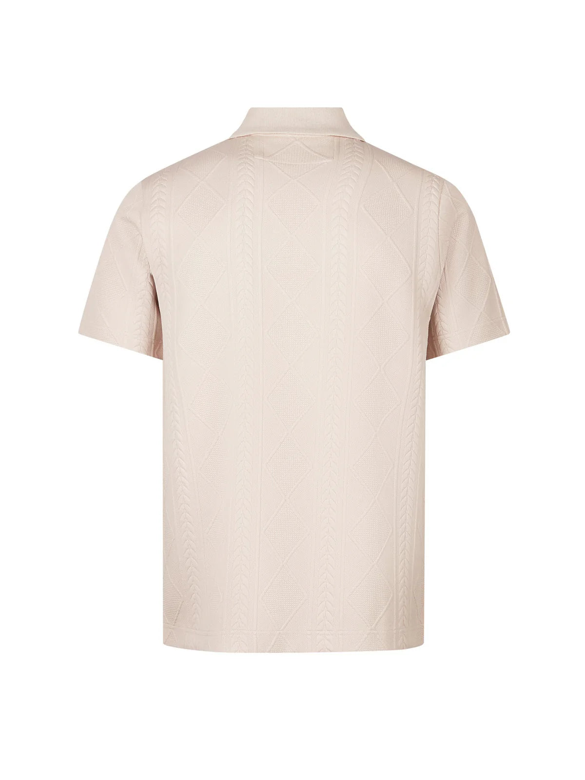 Luke 1977 la fe textured polo - ECRU