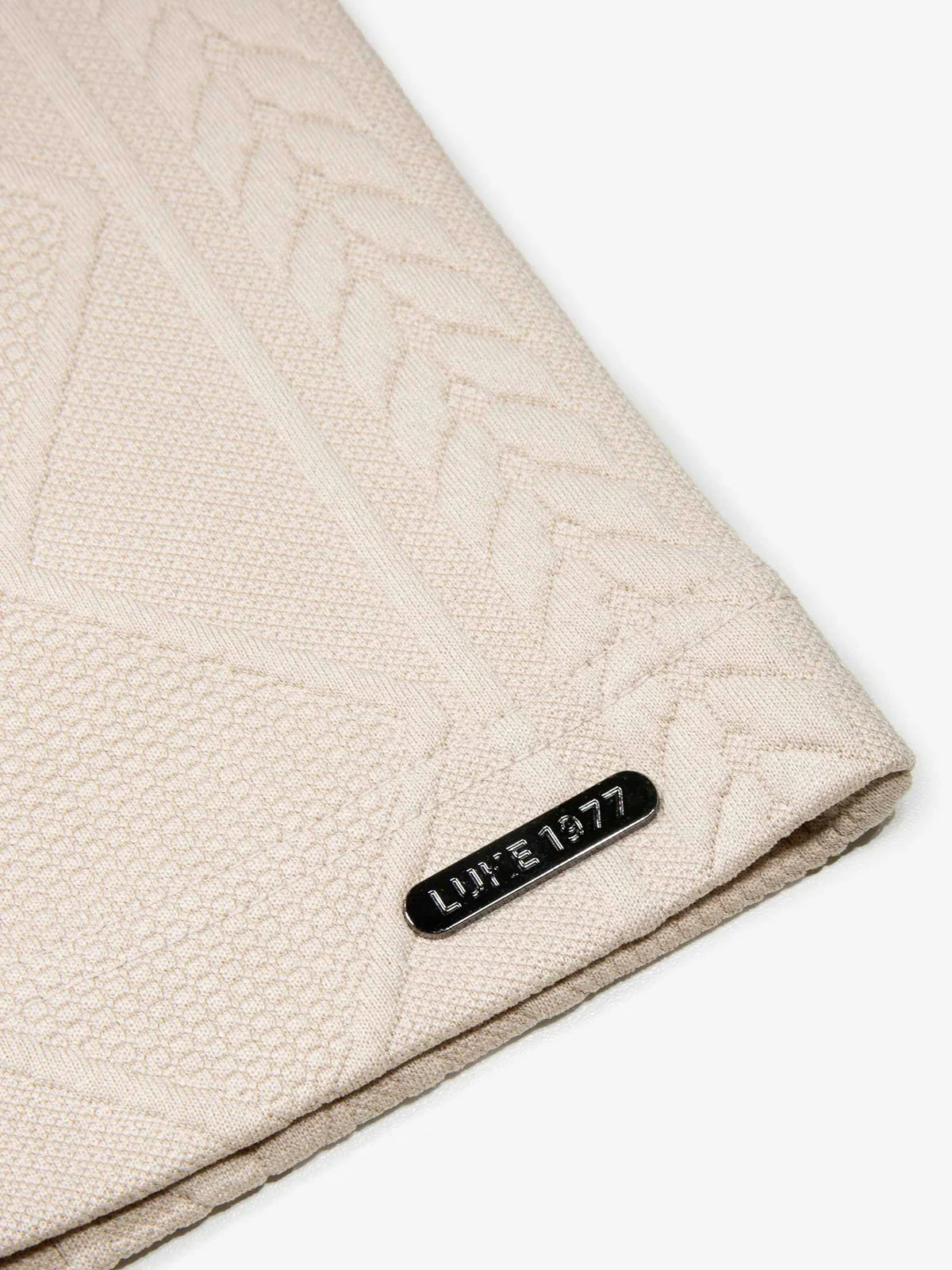 Luke 1977 la fe textured polo - ECRU
