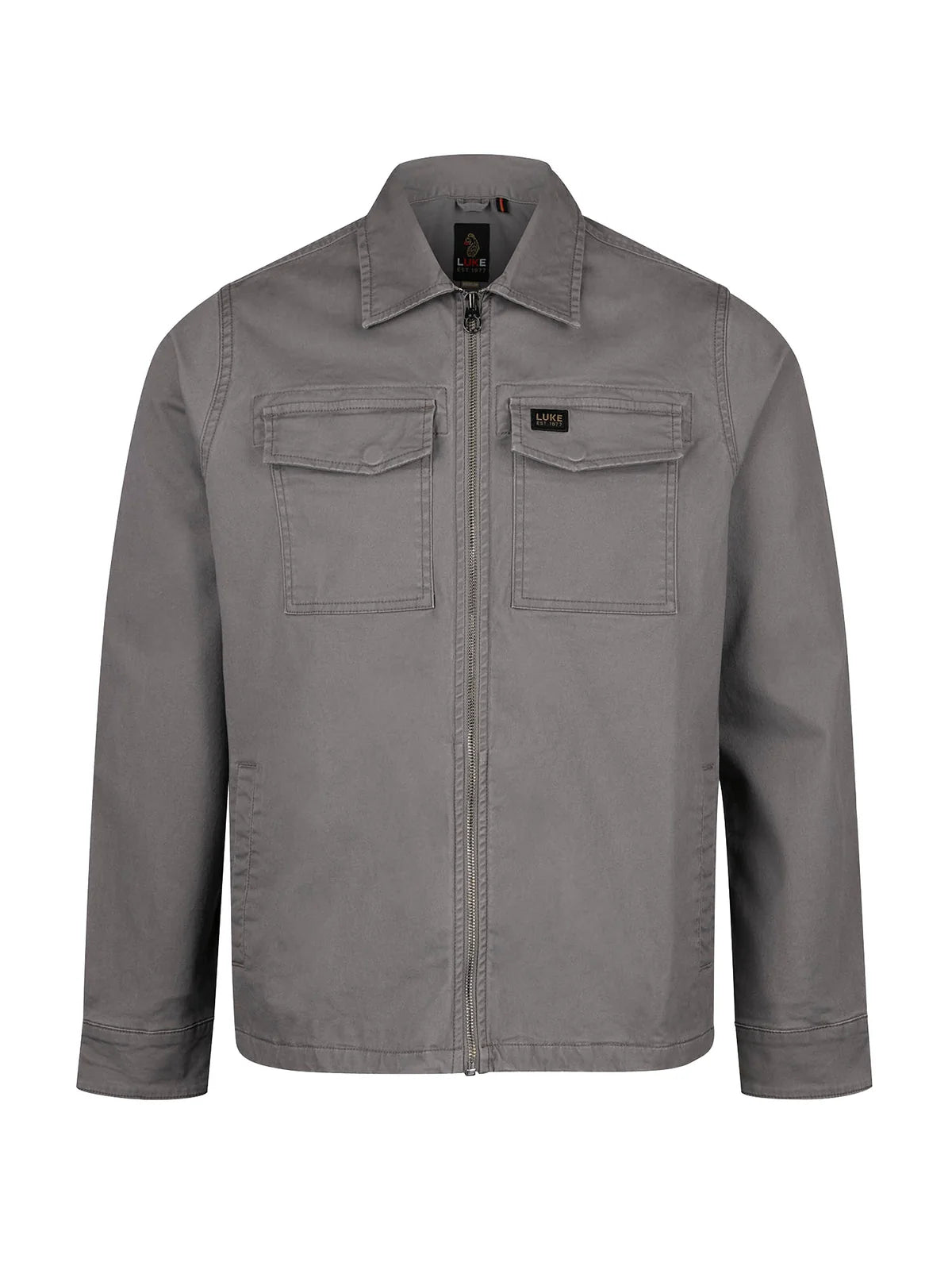 Luke Est 1977 corinth shacket overshirt - concrete