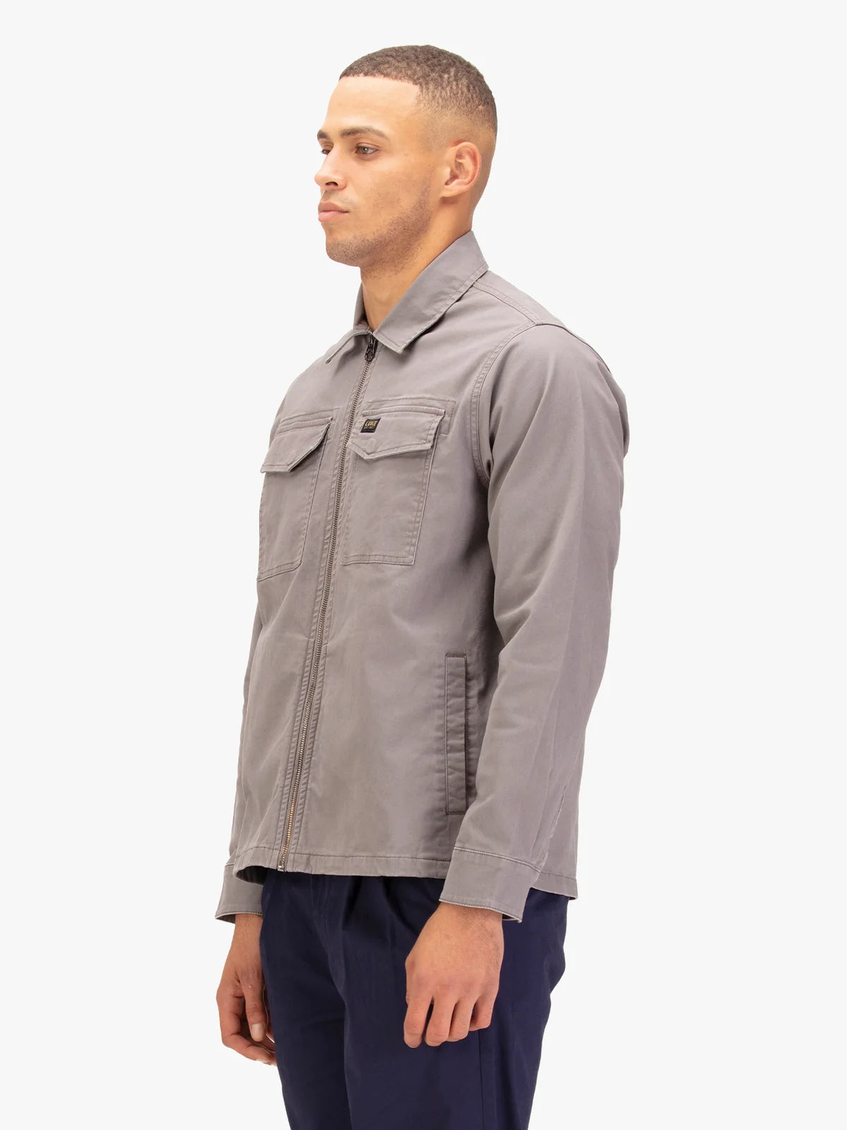 Luke Est 1977 corinth shacket overshirt - concrete
