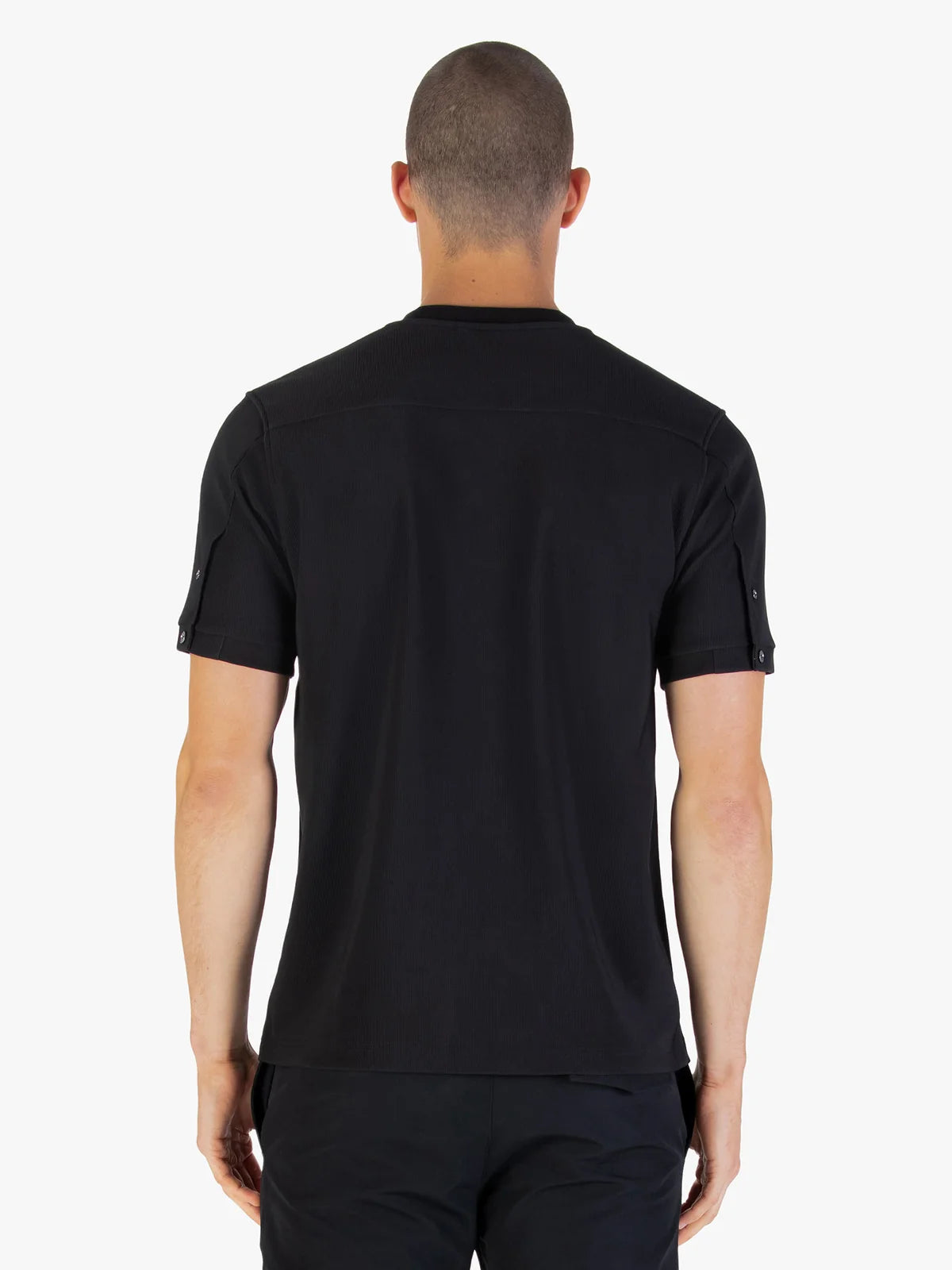 Luke Mainline keswick ribbed modal t-shirt - black