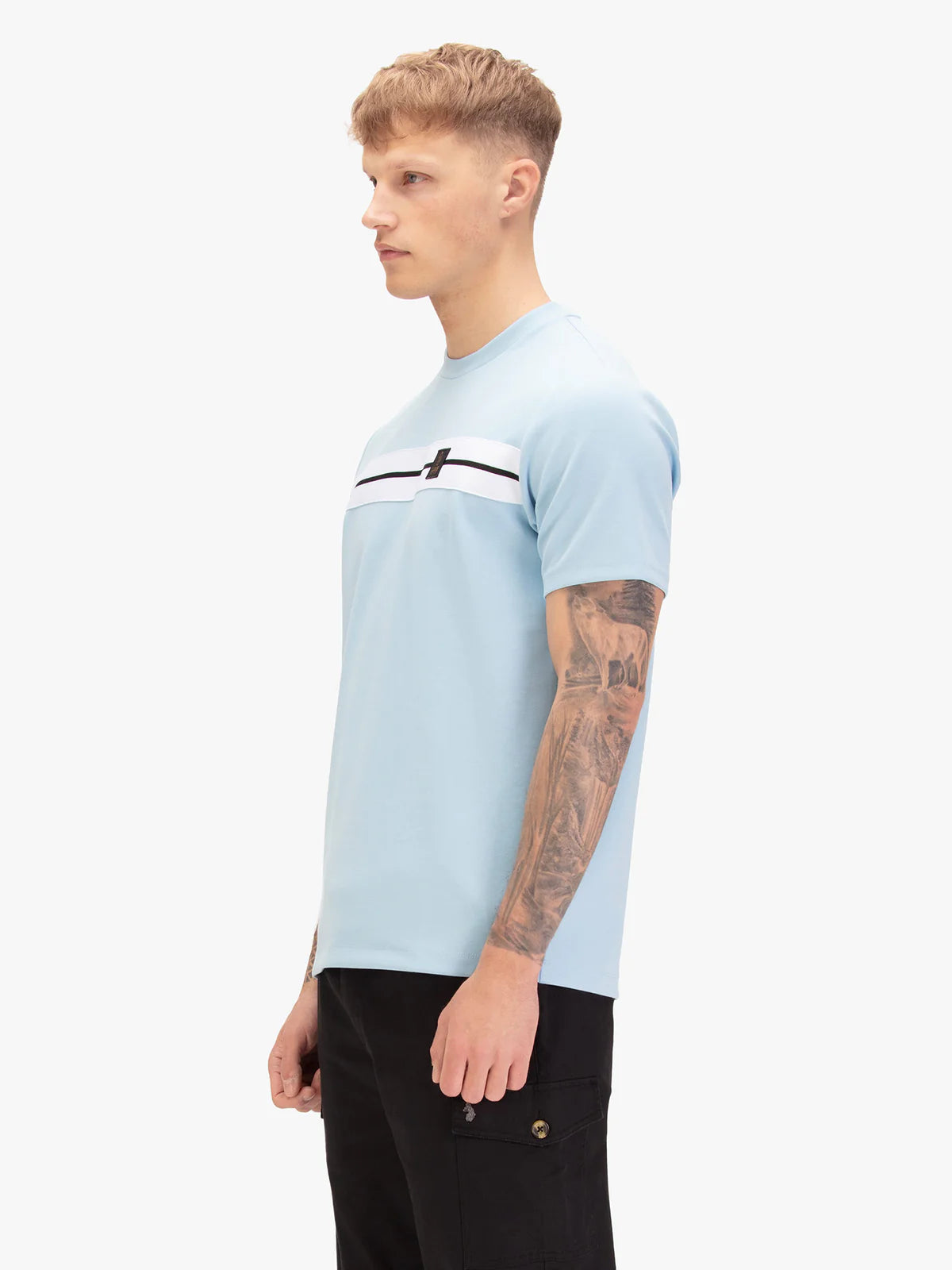 LUKE EST 1977 Hopkins 1000 T-Shirt SKY/WHITE
