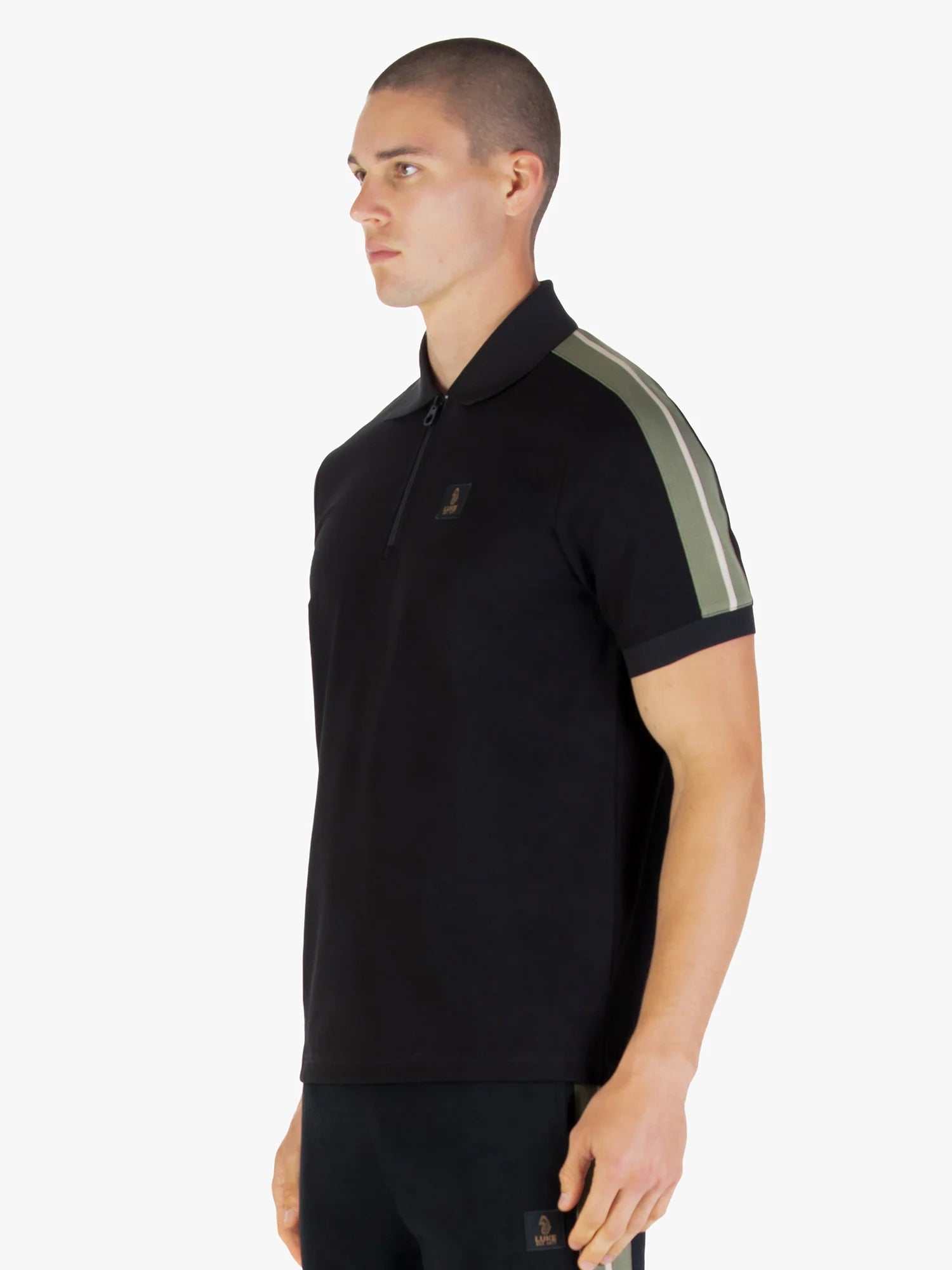 Luke Est 1977 CALTECH 1000 ZIP POLO - BLACK