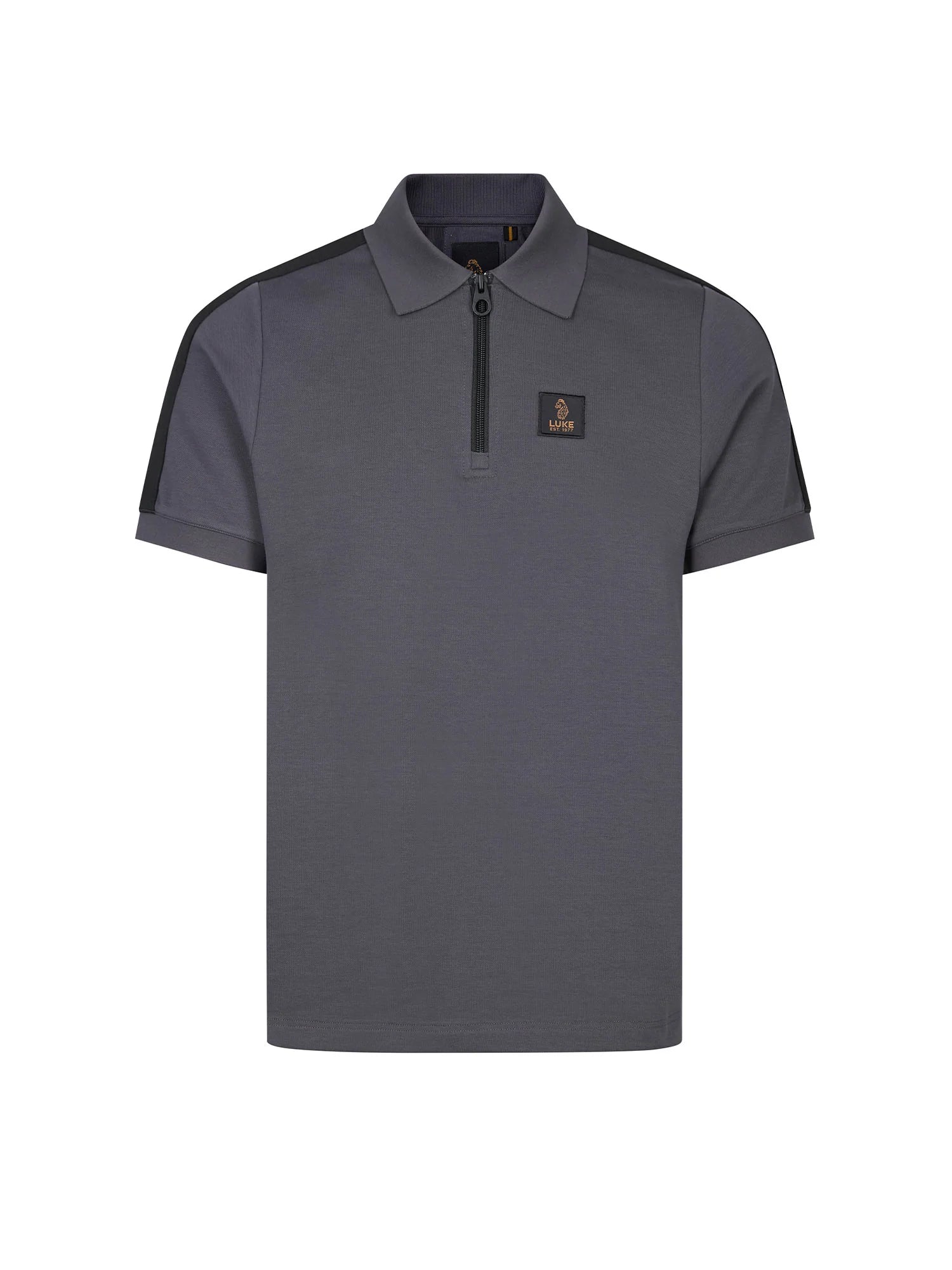 Luke Est 1977 CALTECH 1000 ZIP POLO - CHARCOAL