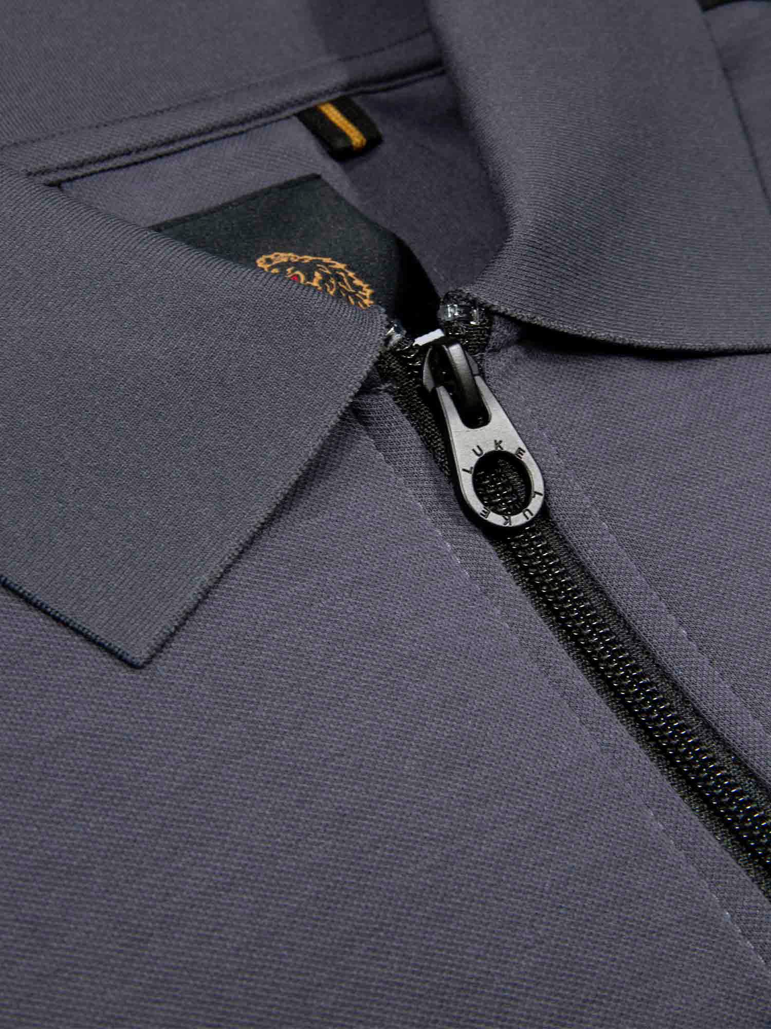 Luke Est 1977 CALTECH 1000 ZIP POLO - CHARCOAL