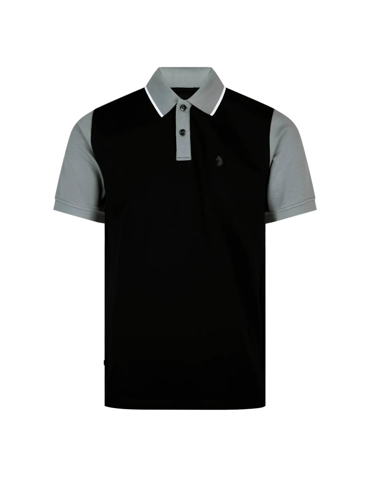Luke Mainline saddleworth 1000 polo shirt - black concrete