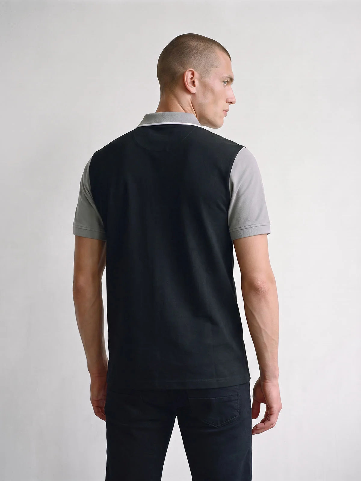 Luke Mainline saddleworth 1000 polo shirt - black concrete