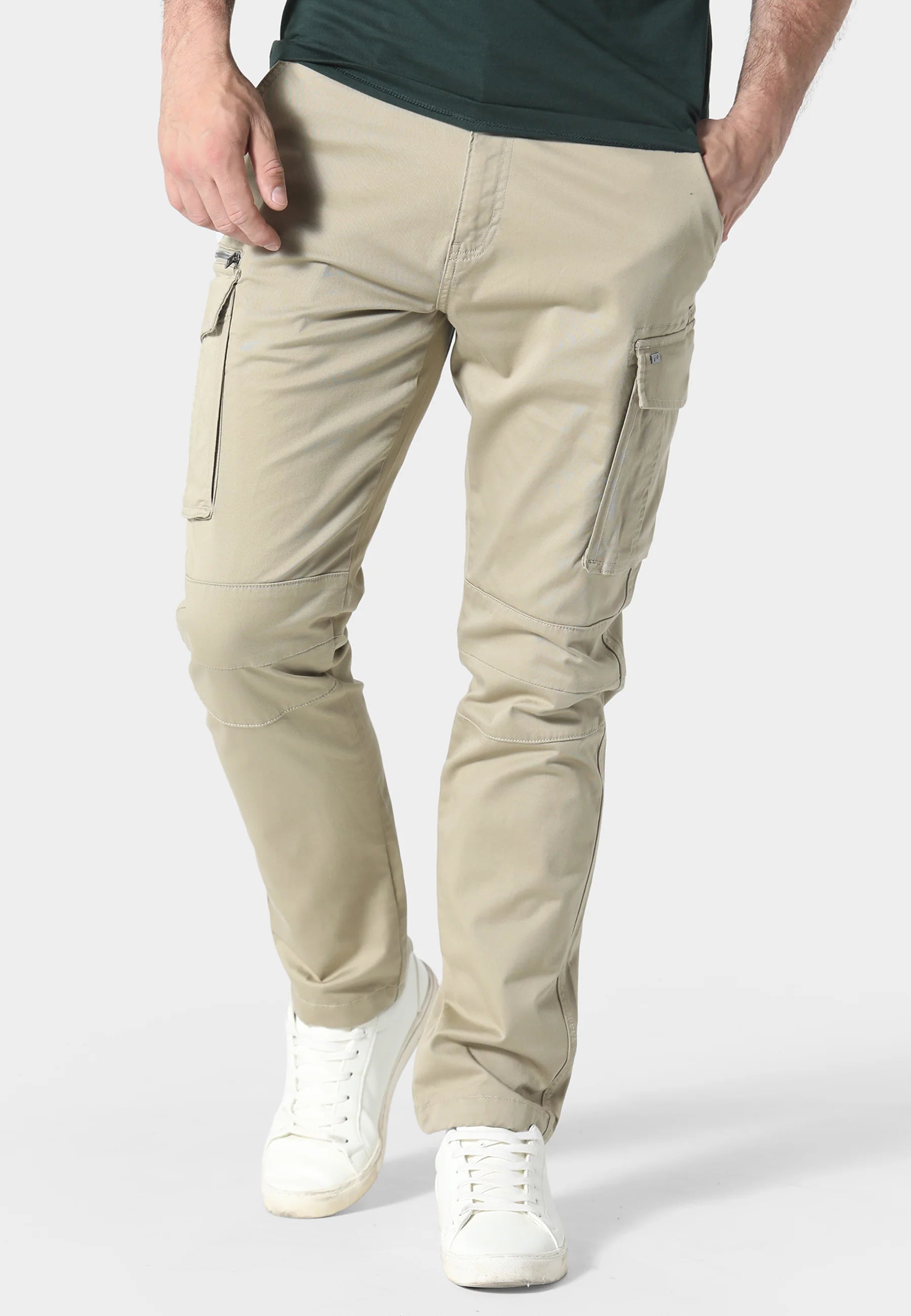 883 Police Newton Beige Cargo Pants