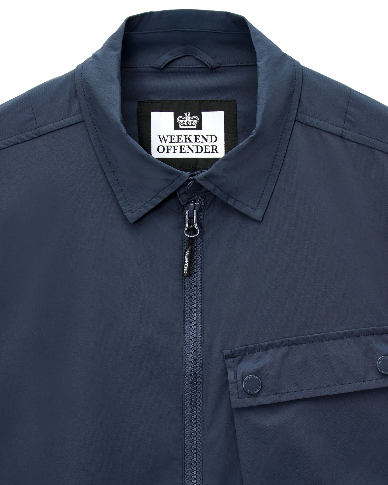Weekend Offender Southbank Over-Shirt Lagoon Blue