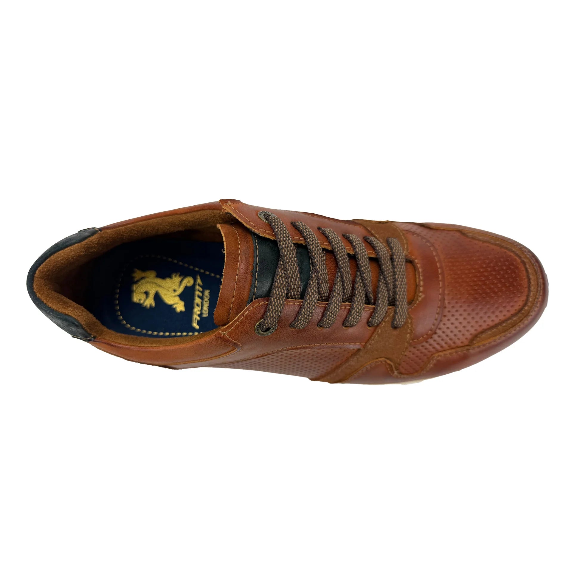 Front Pace premium materials sneakers TAN/NAVY