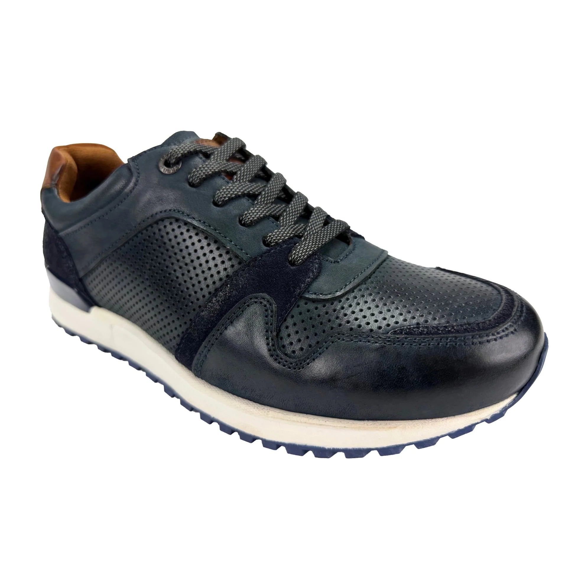 Front Pace premium materials sneakers NAVY/TAN