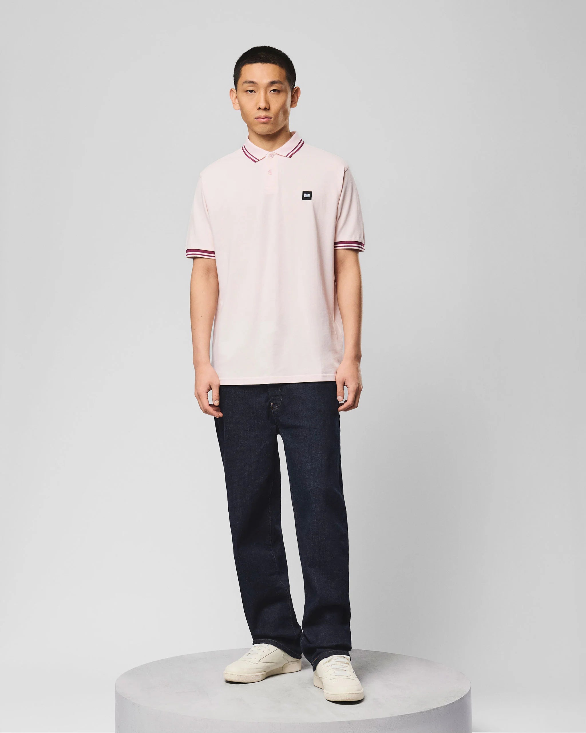Weekend Offender Levanto Polo Shirt Soft Pink/Kirsch