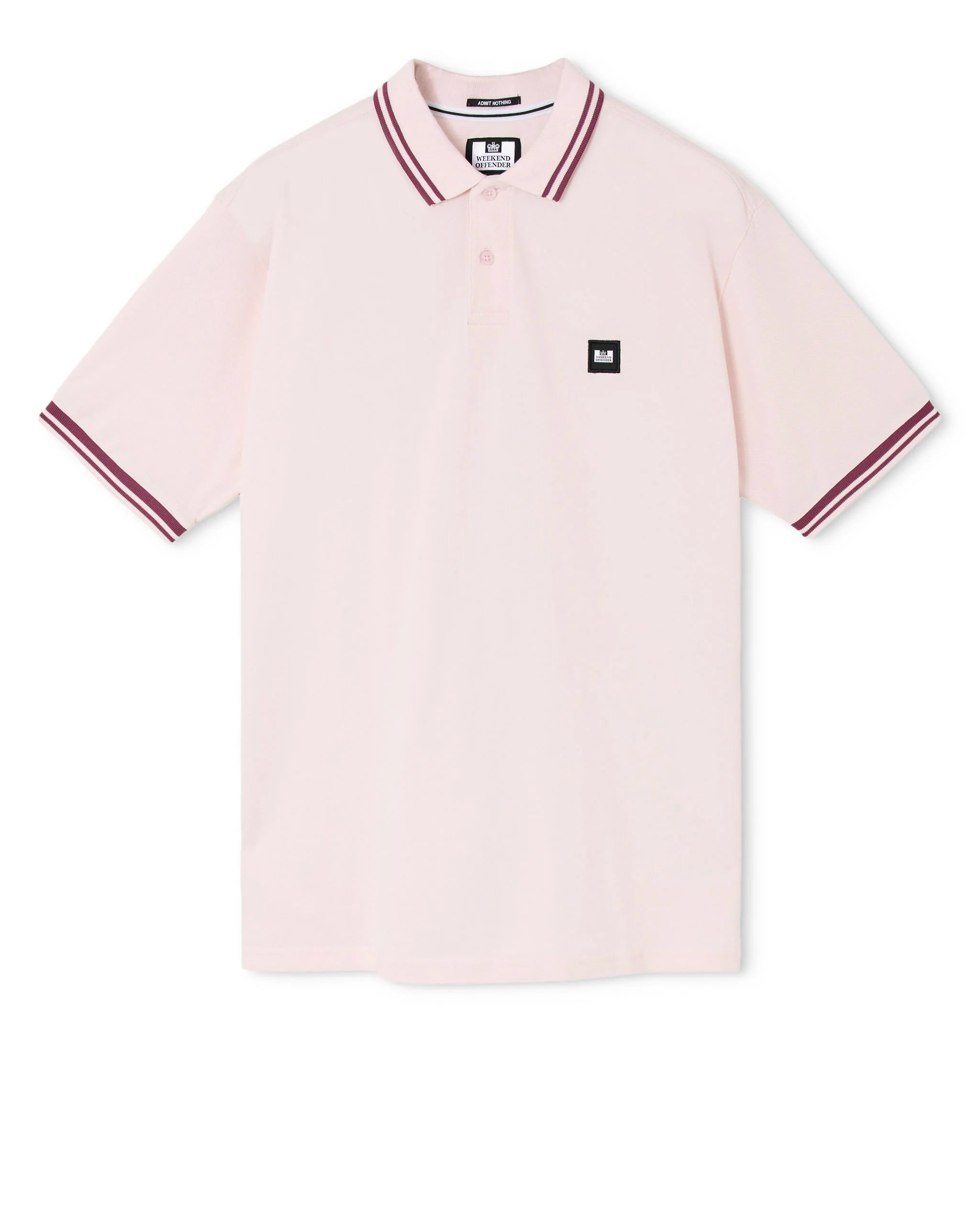 Weekend Offender Levanto Polo Shirt Soft Pink/Kirsch