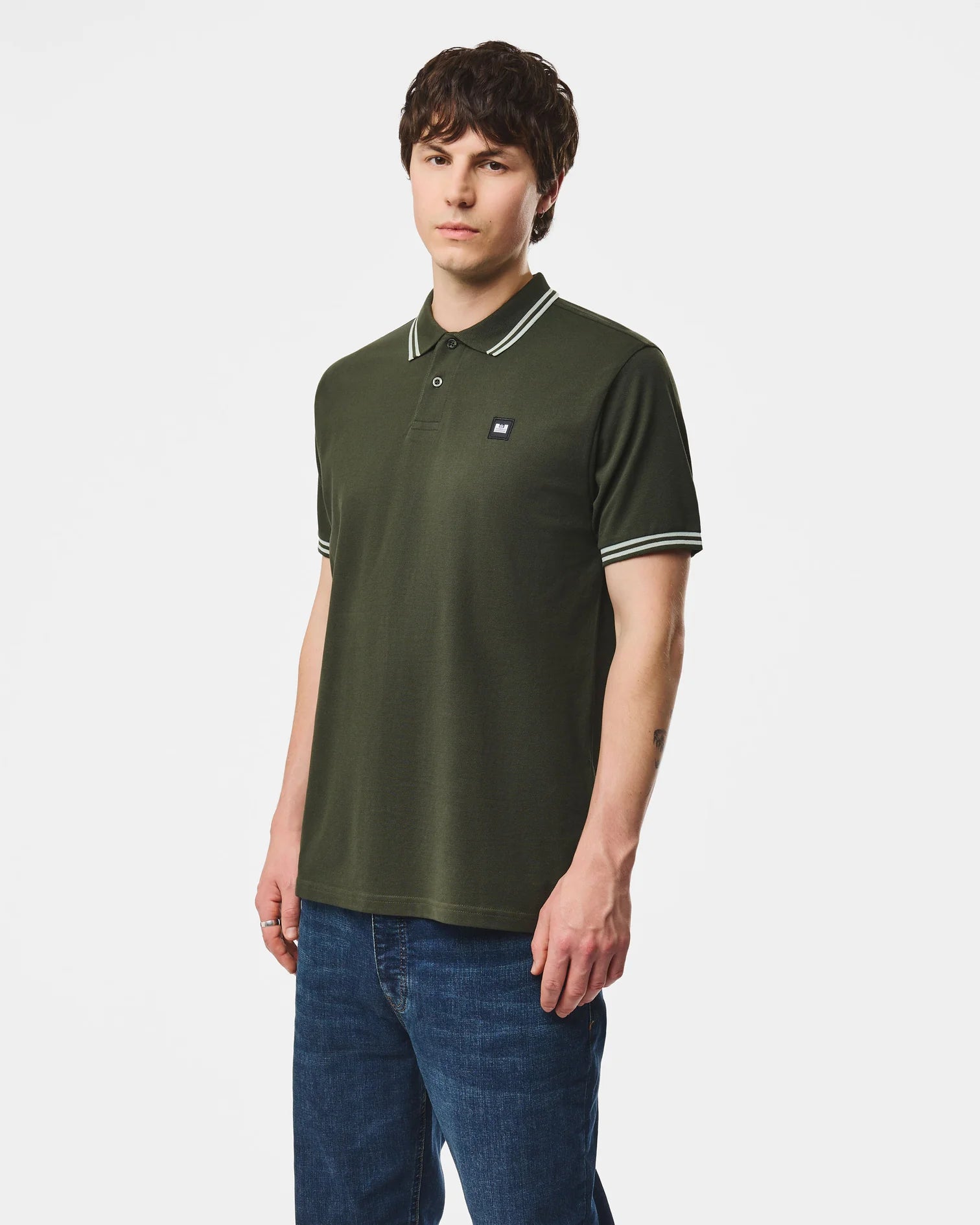 Weekend Offender Levanto Polo Shirt Black Forest Green/Julep Green