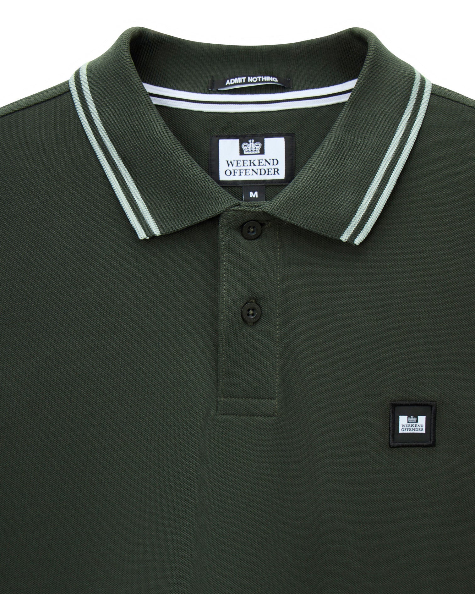 Weekend Offender Levanto Polo Shirt Black Forest Green/Julep Green