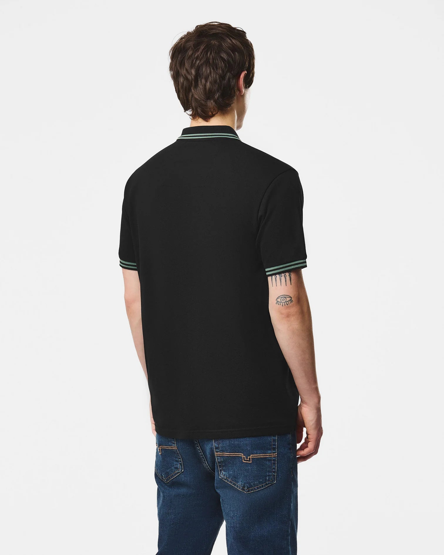 Weekend Offender Levanto Polo Shirt Black/Thyme Green