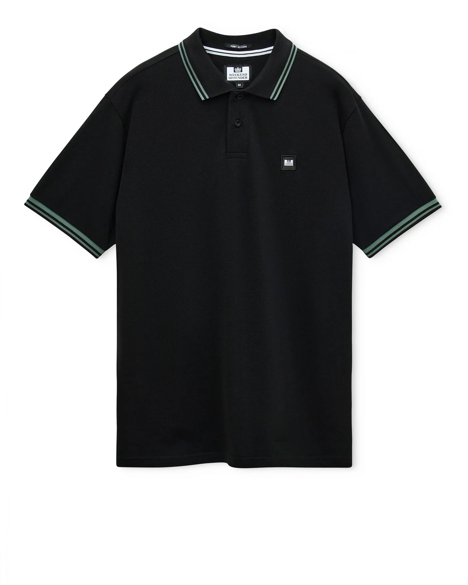 Weekend Offender Levanto Polo Shirt Black/Thyme Green