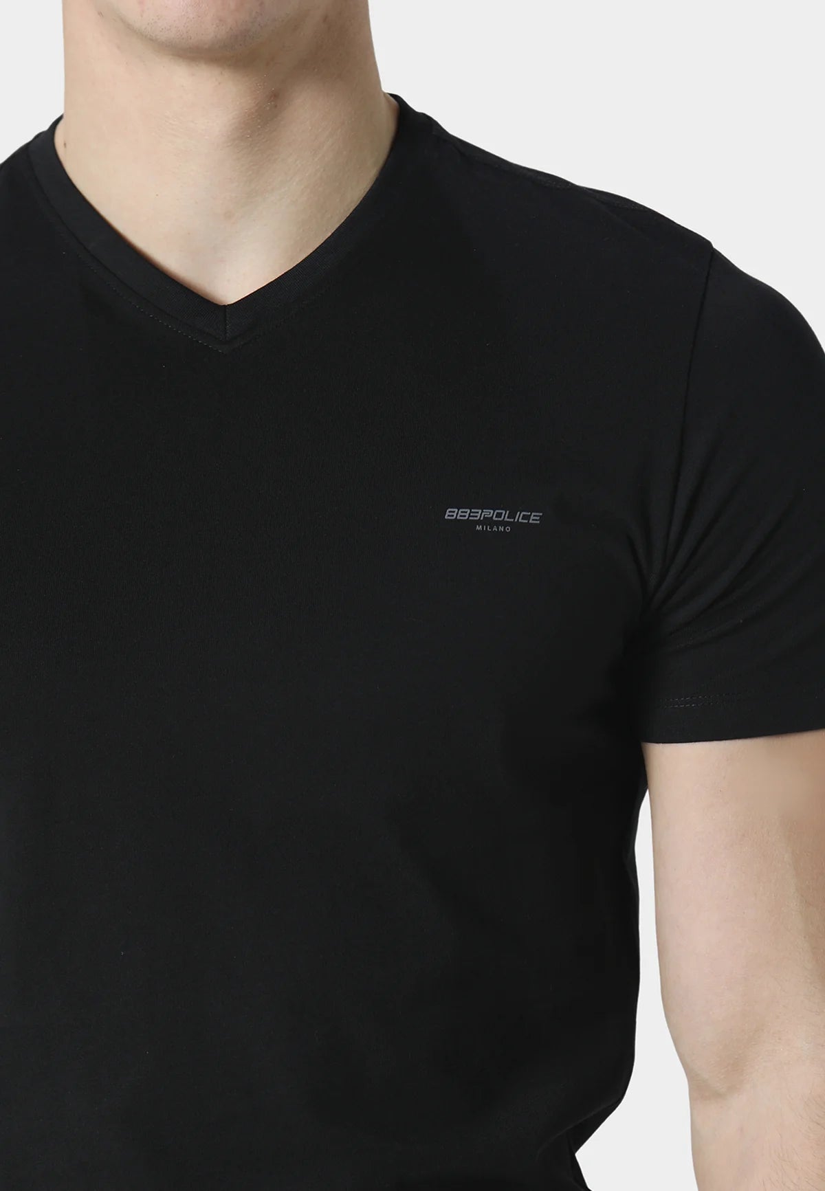 883 Police PRISM BLACK T-SHIRT