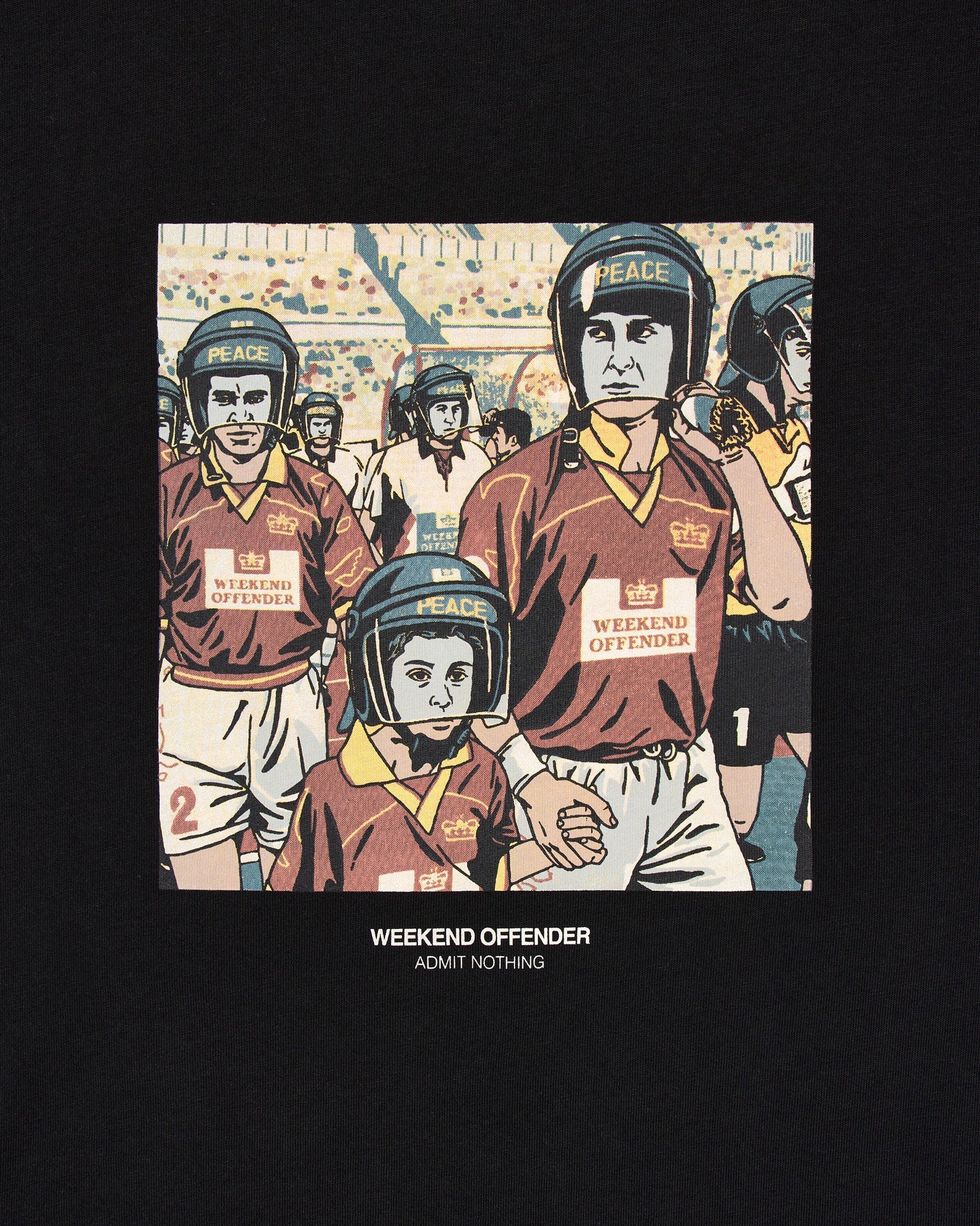 Weekend Offender Roma Graphic T-Shirt Black