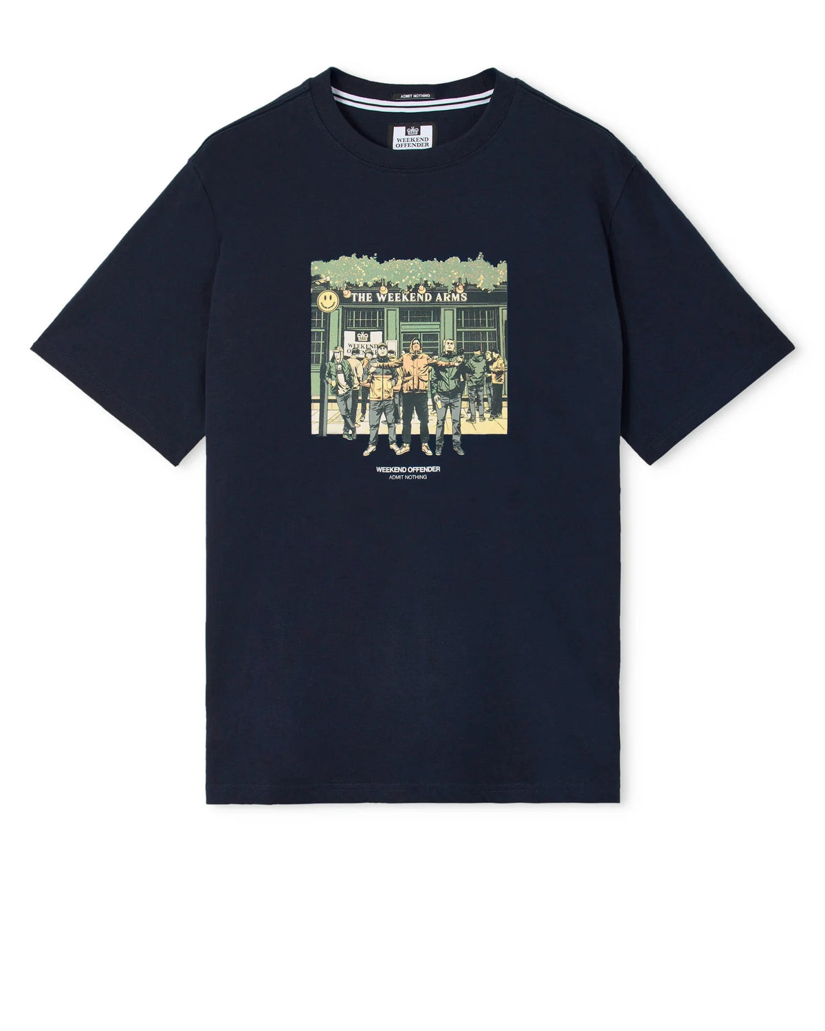 Weekend Offender Taberna Graphic T-Shirt Navy
