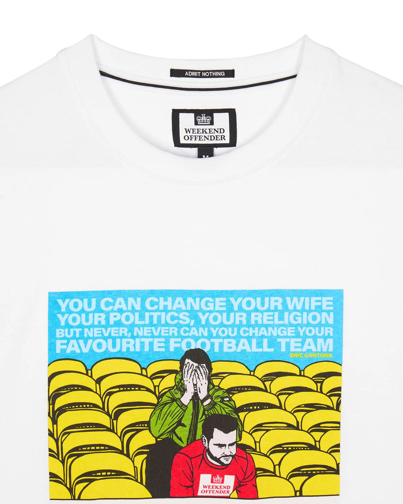 Weekend Offender ERIC GRAPHIC T-SHIRT - WHITE