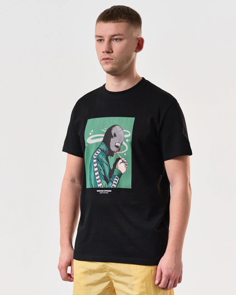 Weekend Offender Fumo Graphic T-Shirt - Black