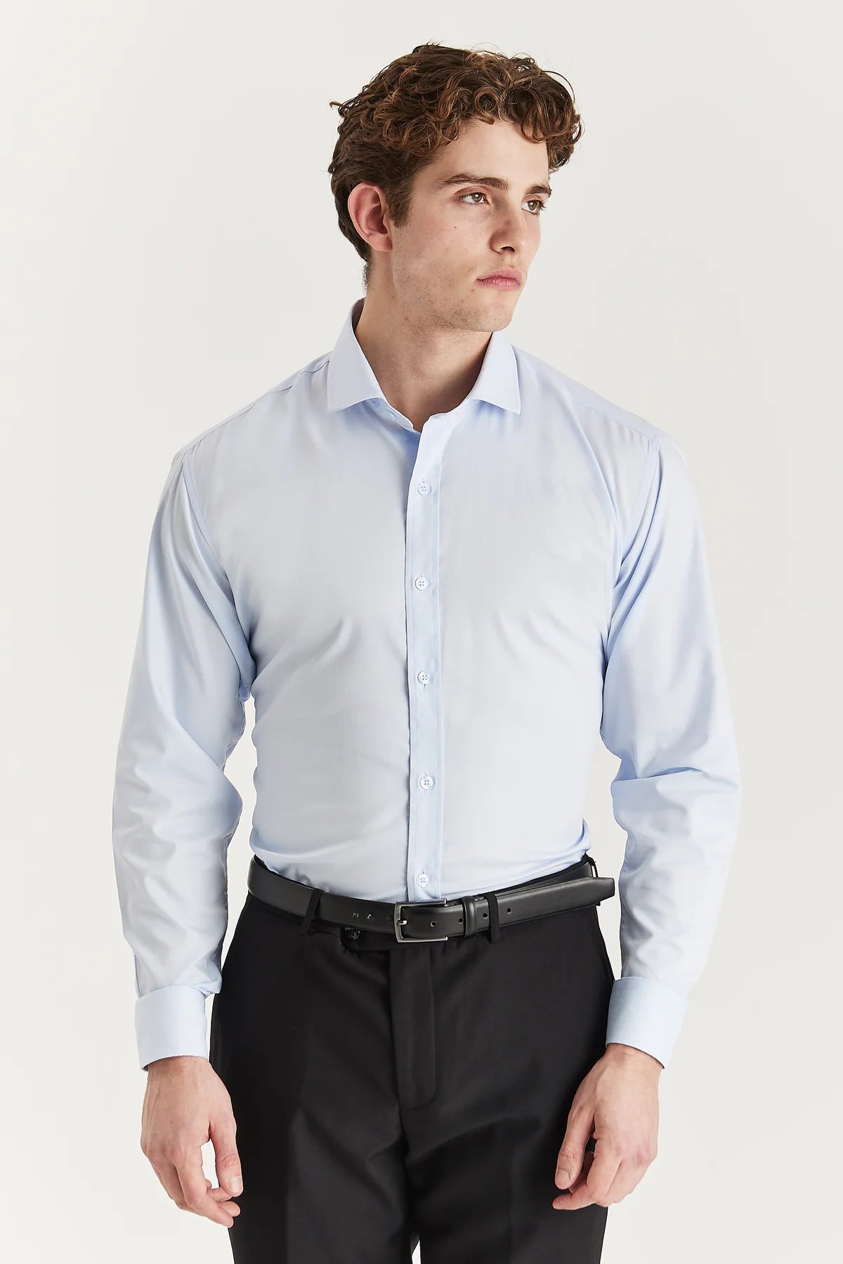 Paul Andrew Oliver - Cutaway Collar Shirt Sky Blue