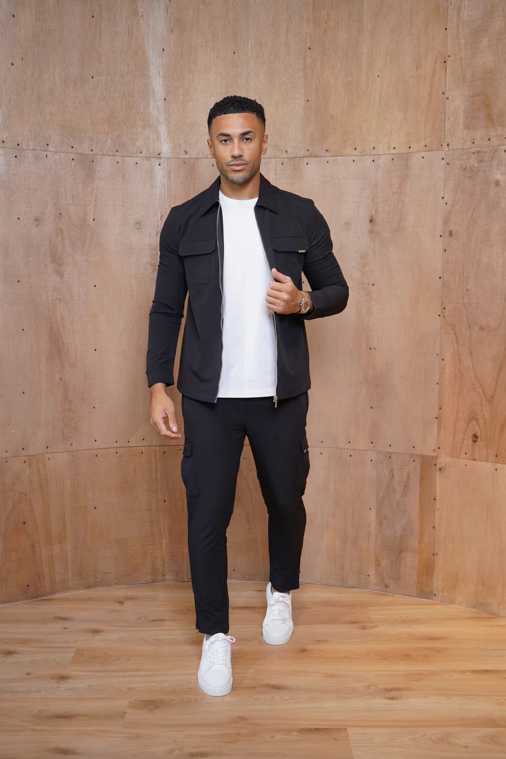 Capo Utility Regular Cargo Pants COLOUR Black