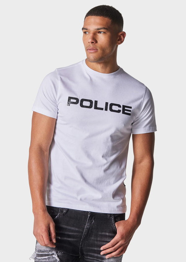 883 Police Silvio 100% Cotton T-Shirt - White
