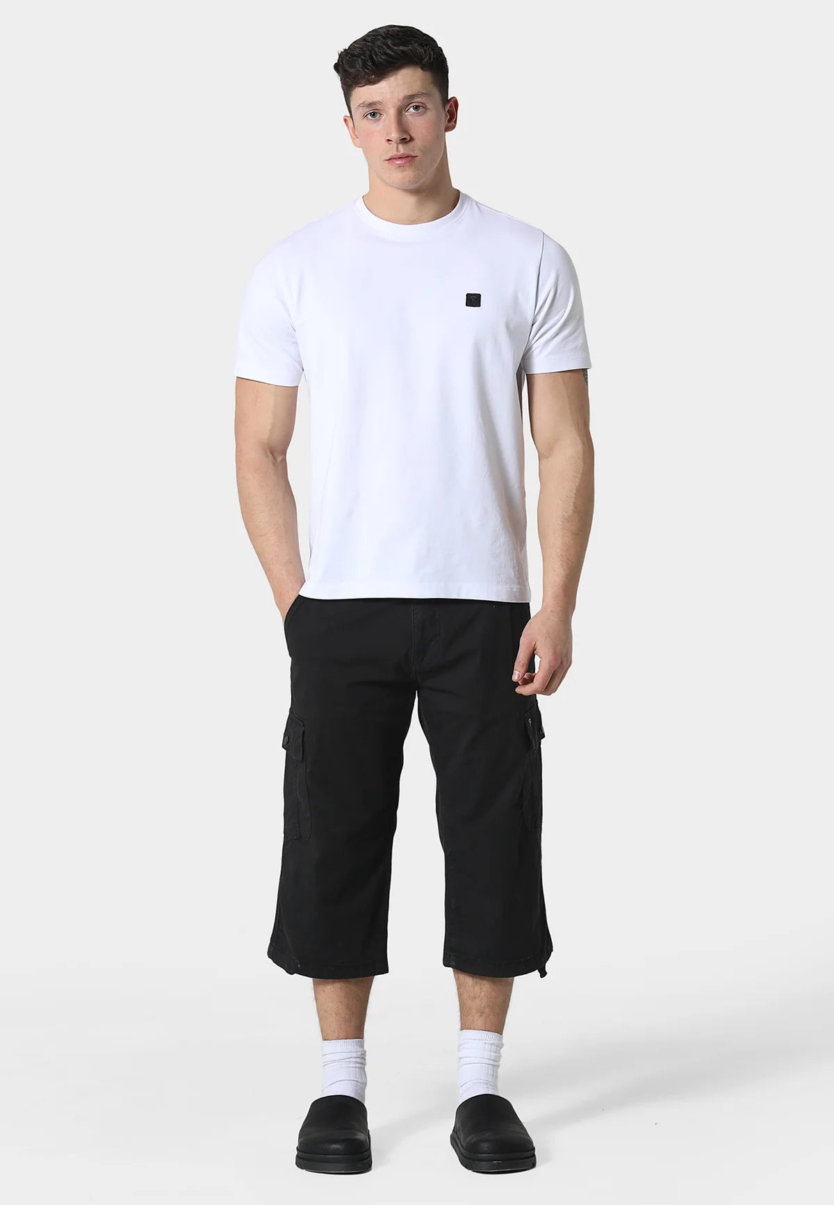 883 Police Hykeham Black Cargo Shorts