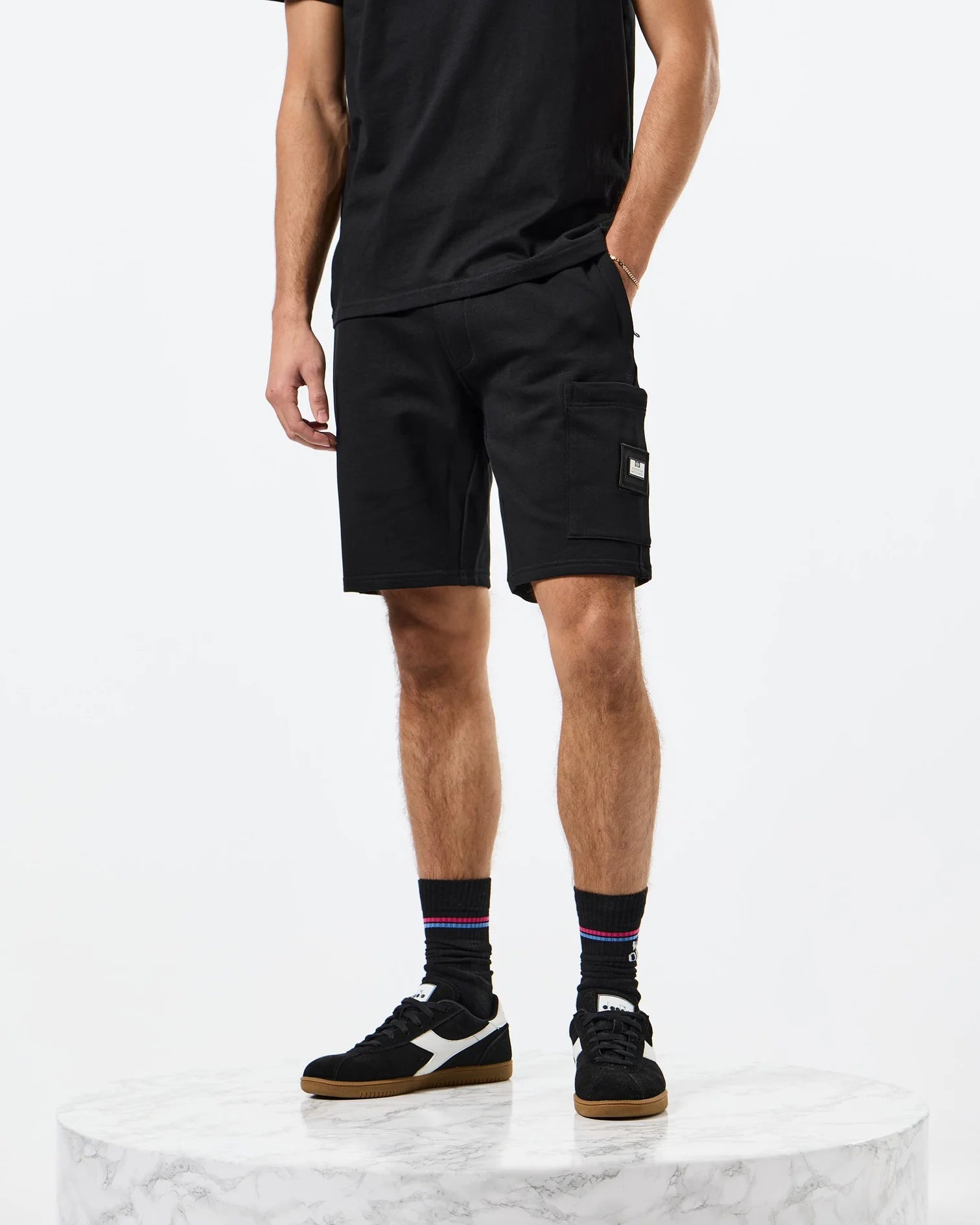 Weekend Offender Hawkins Jogger Shorts - BLACK