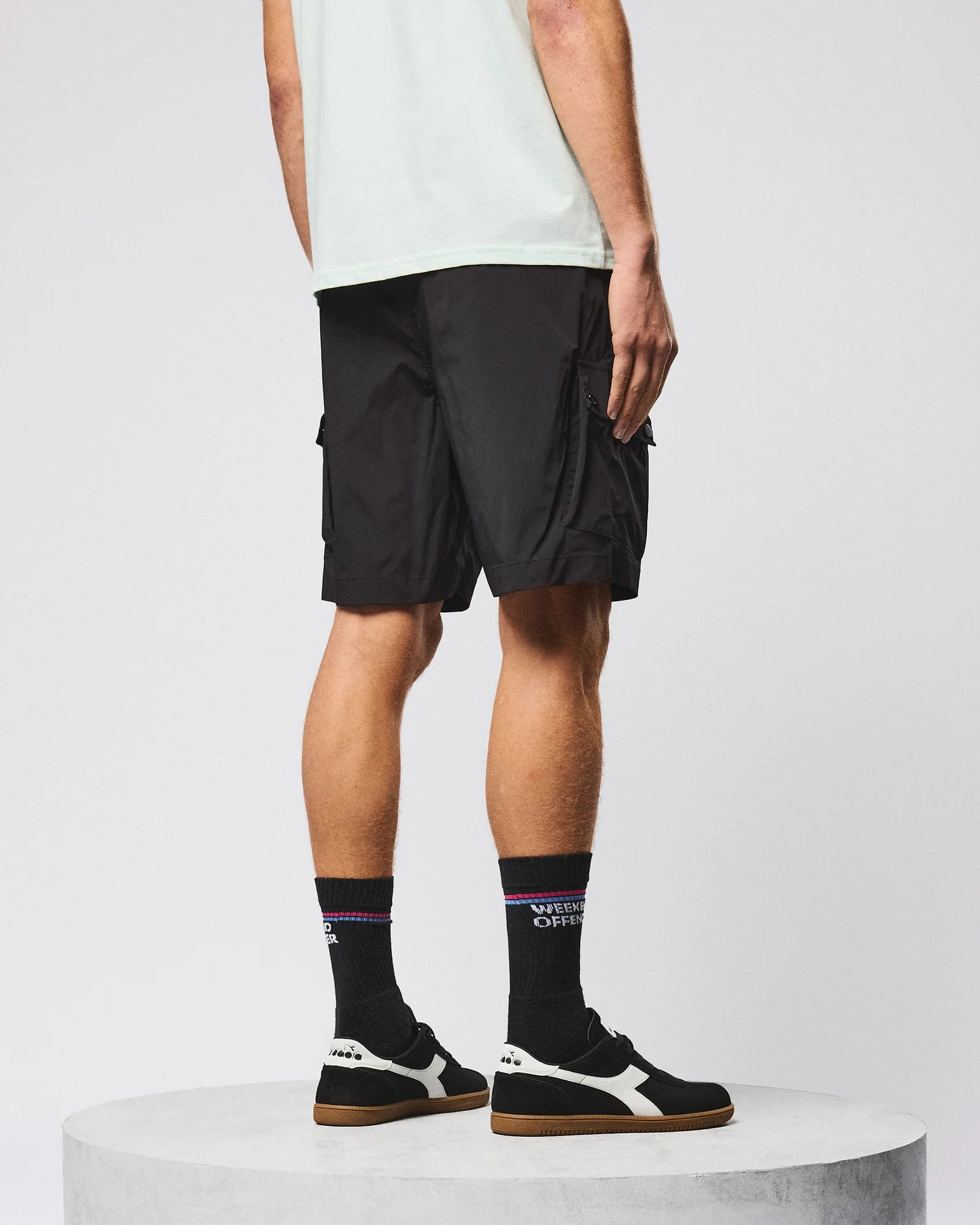 Weekend Offender Baraki Cargo Short Black