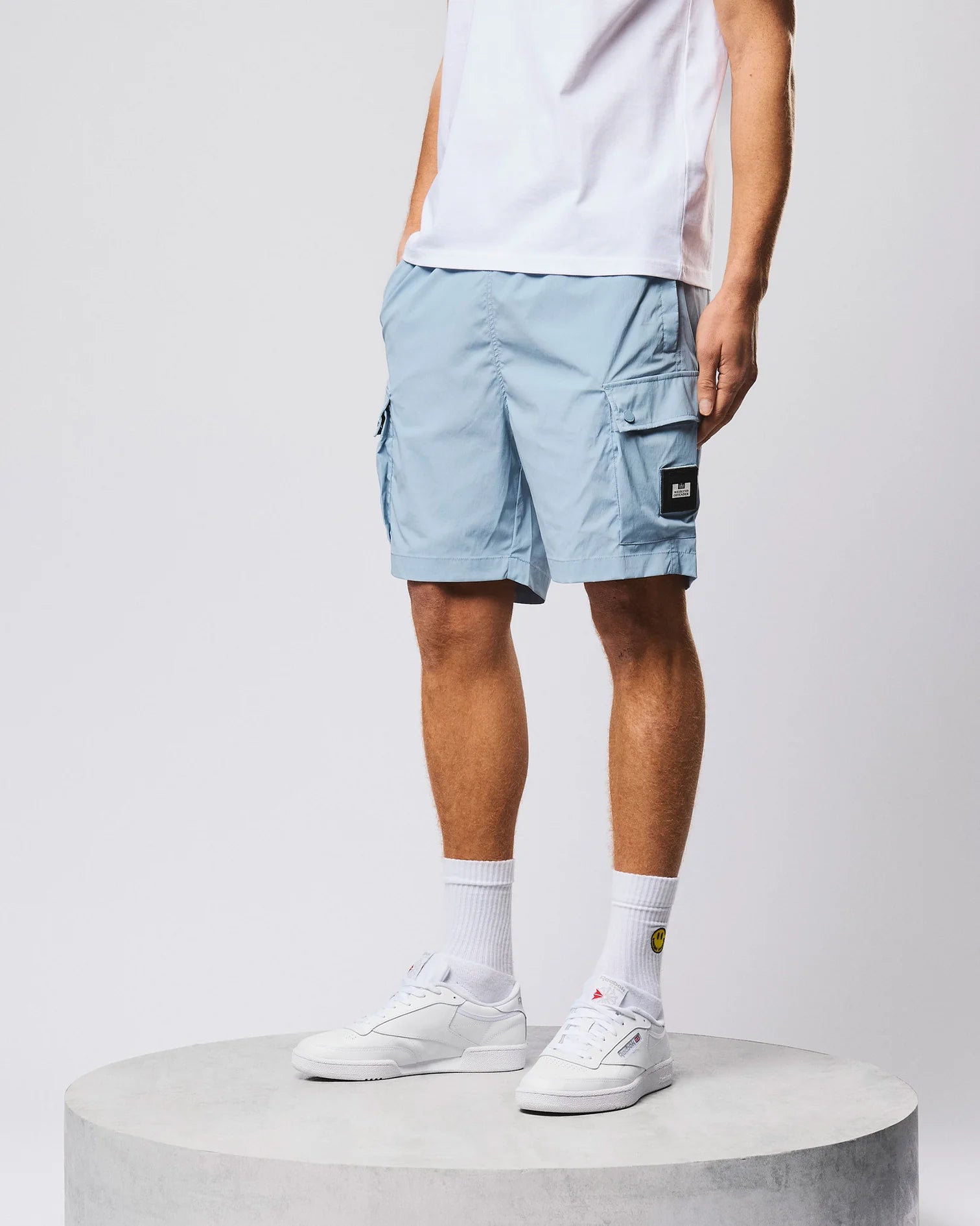 Weekend Offender Baraki Cargo Short Blue Tourmaline