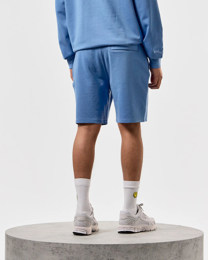 Weekend Offender Hawkins 100% Cotton Jogger Shorts - COASTAL BLUE