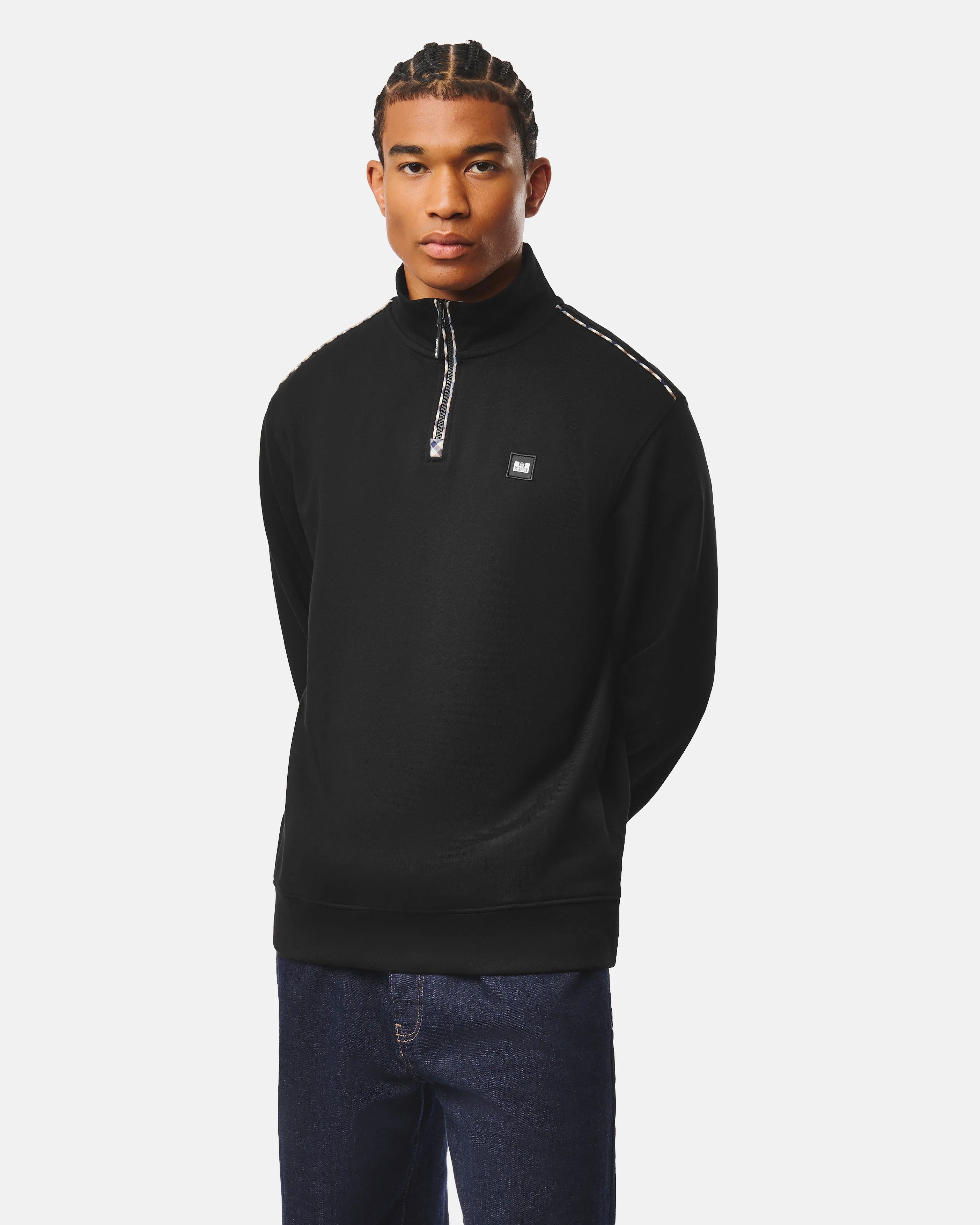 Weekend Offender Matisa Quarter Zip Sweatshirt Black