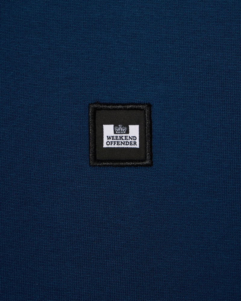 Weekend Offender Ferrer Badge Sweatshirt - JUNIPER BLUE