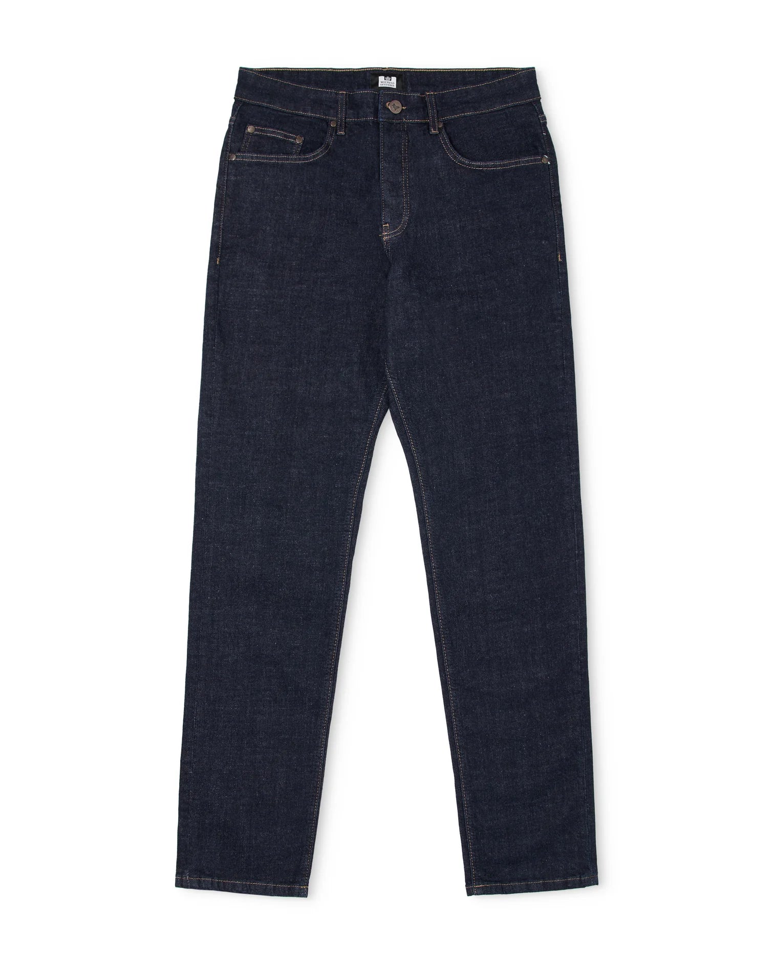Weekend Offender Den Tapered Fit Denim Jeans Dark Rinse Blue