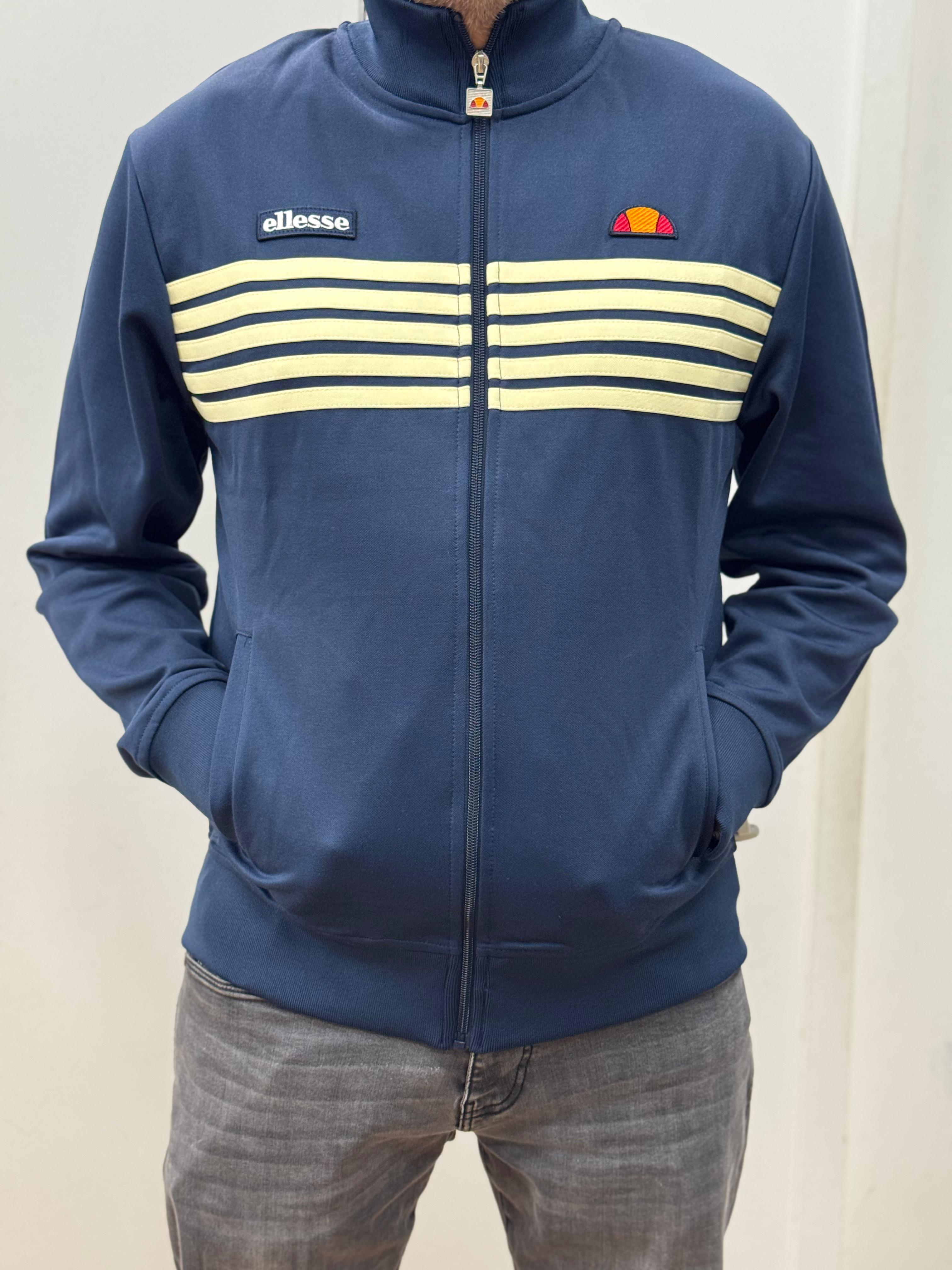 Ellesse Vicenza Track Top Navy/Yellow