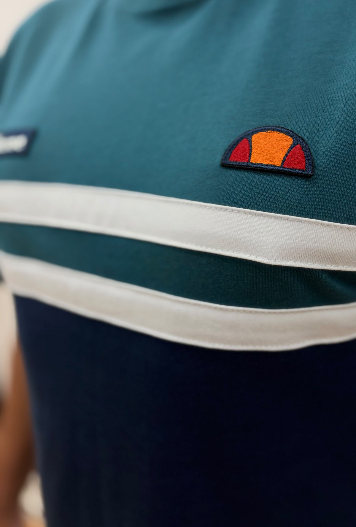 Ellesse Venire Panel T-Shirt Navy/Teal