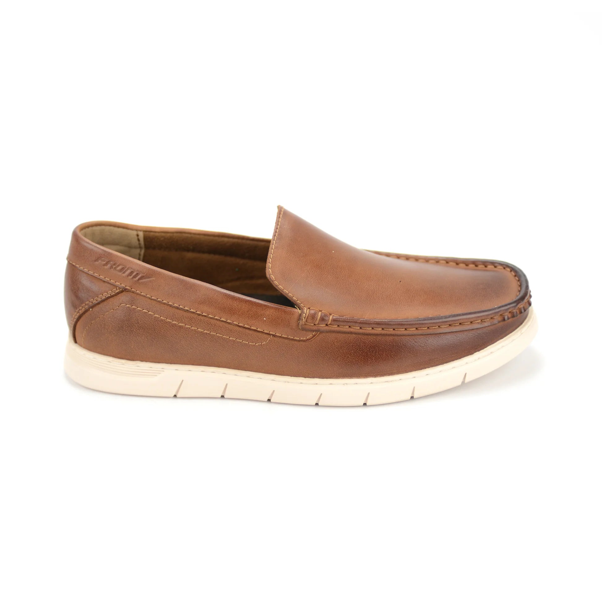 Front Dino Slip-On Loafers - TAN Brown