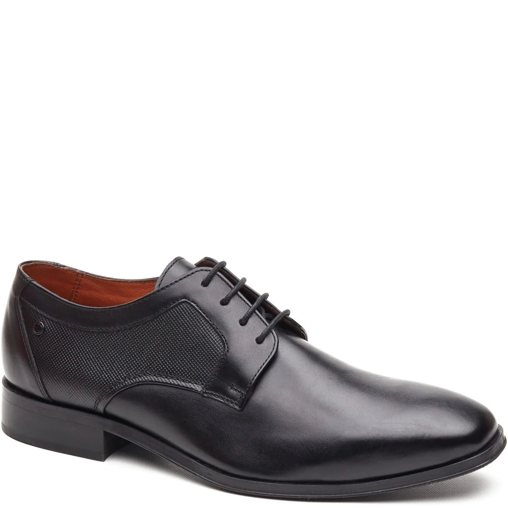 Base London Dome Leather Derby Shoes - Black