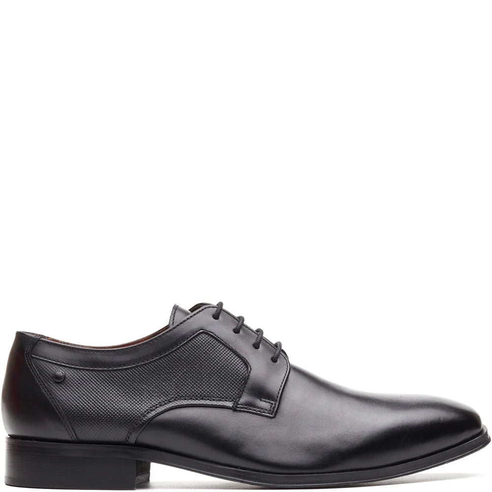 Base London Dome Leather Derby Shoes - Black