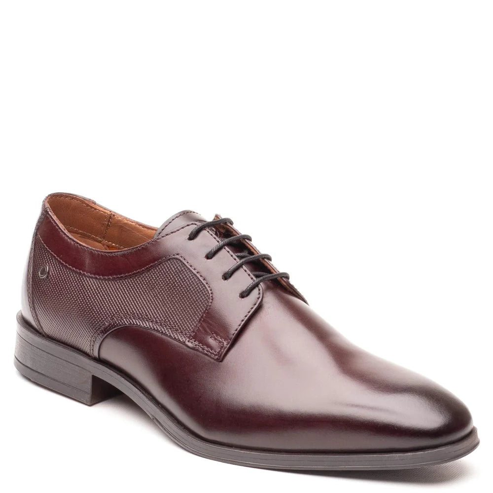 Base London Dome Leather Derby Shoes - BROWN